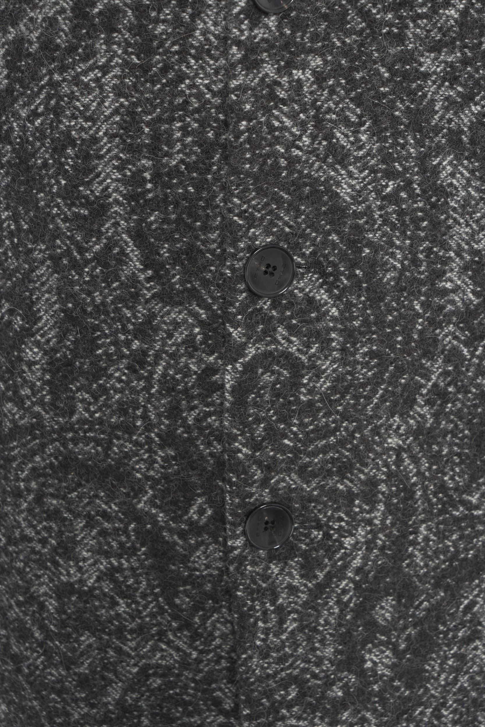 Jacquard coat in wool blend Product Image