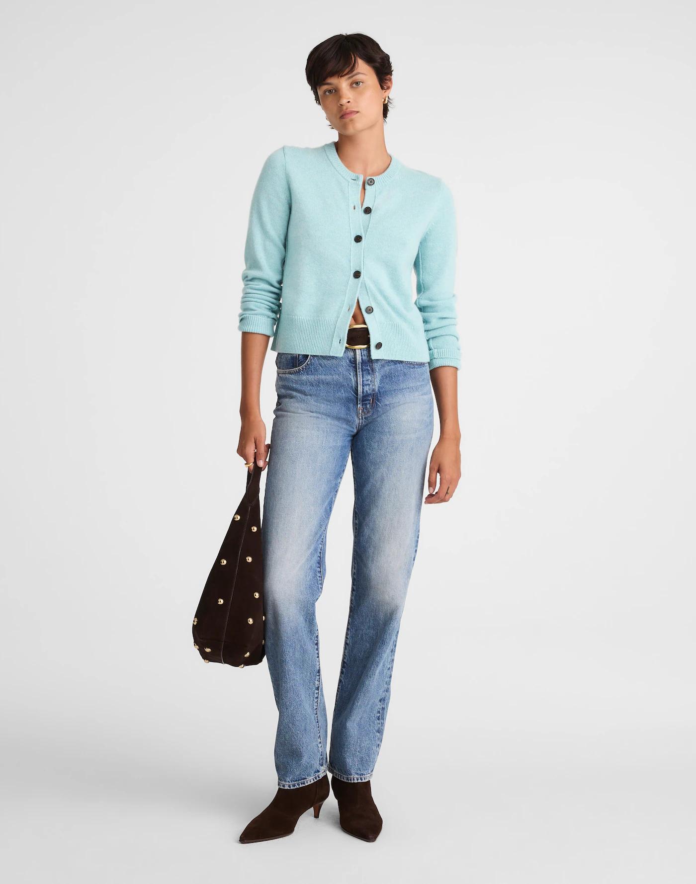 Cashmere Button-Front Cardigan Sweater Product Image