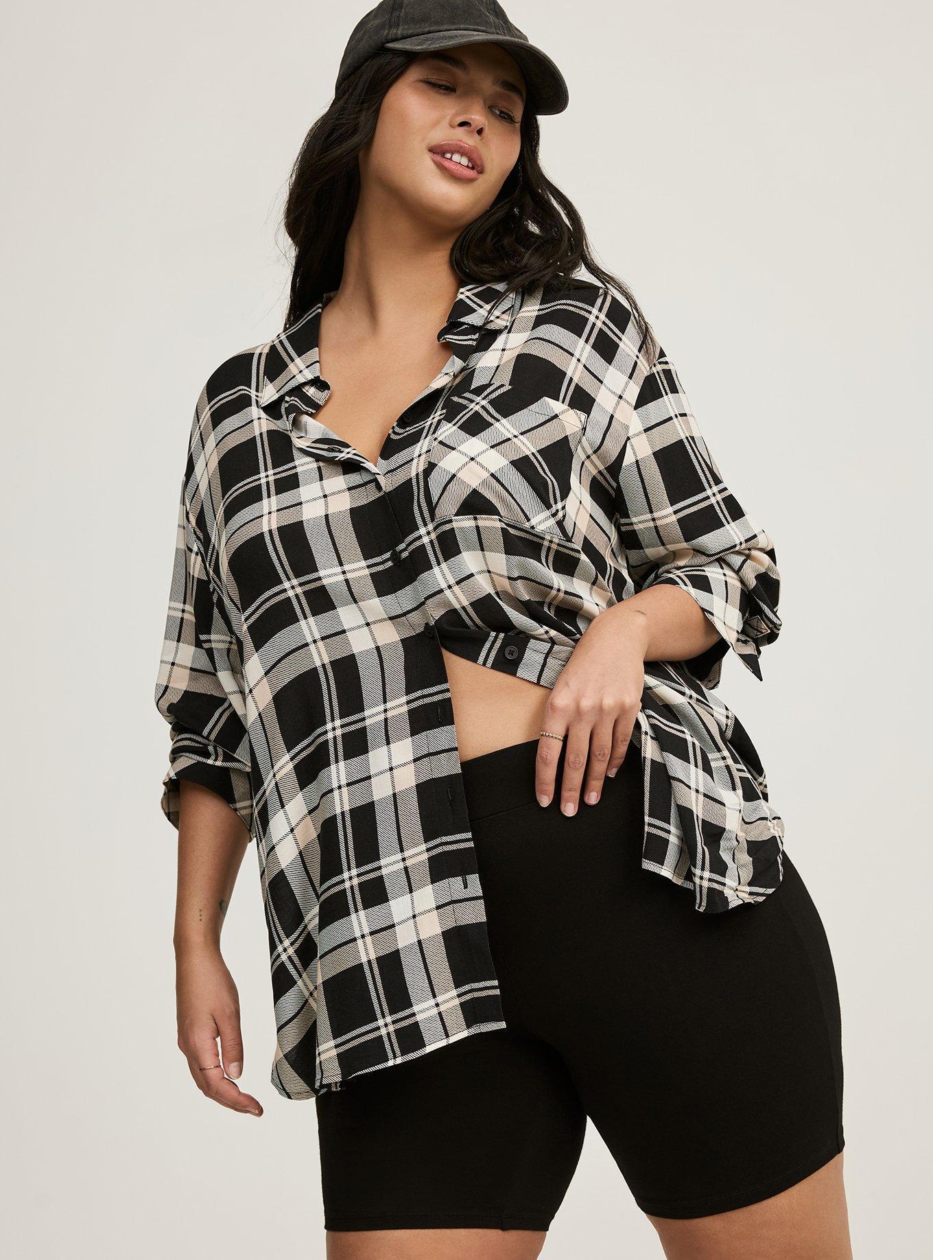 Drop Shoulder Button-Front Shirt Product Image