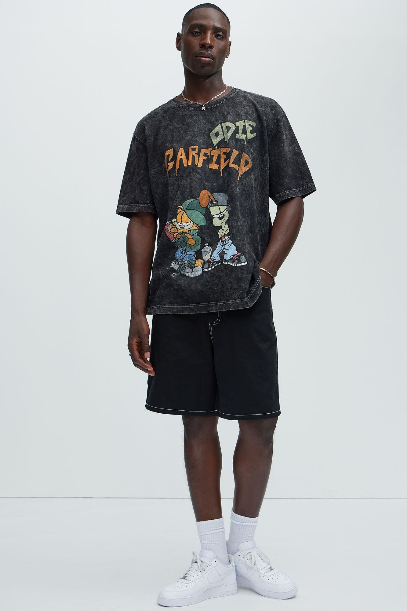 Garfield And Odie Short Sleeve Tee - Charcoal Product Image