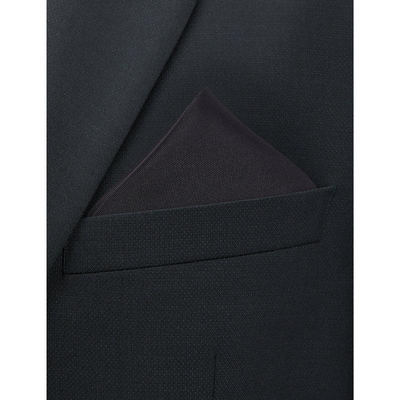 TOM FORD Mens Polka-dot Silk Pocket Square Black Product Image