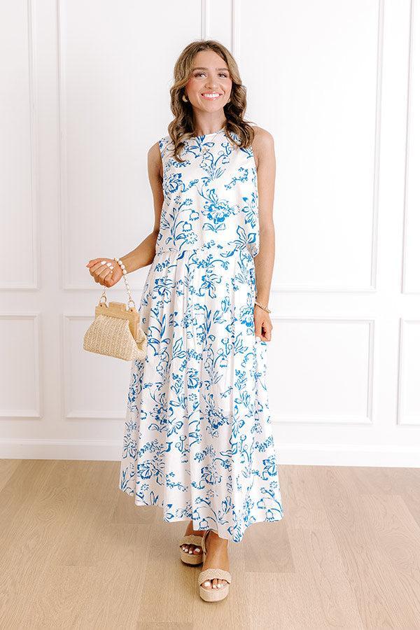 Chic and Serene Floral Top Product Image