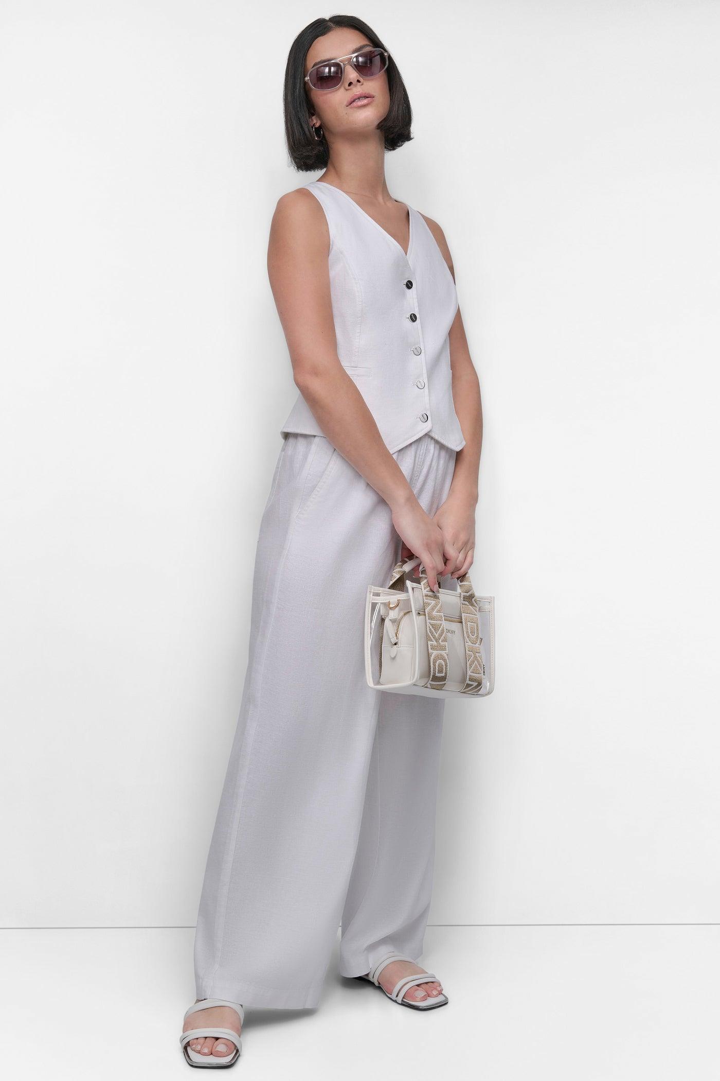 LINEN VISCOSE PULL ON PANT Product Image