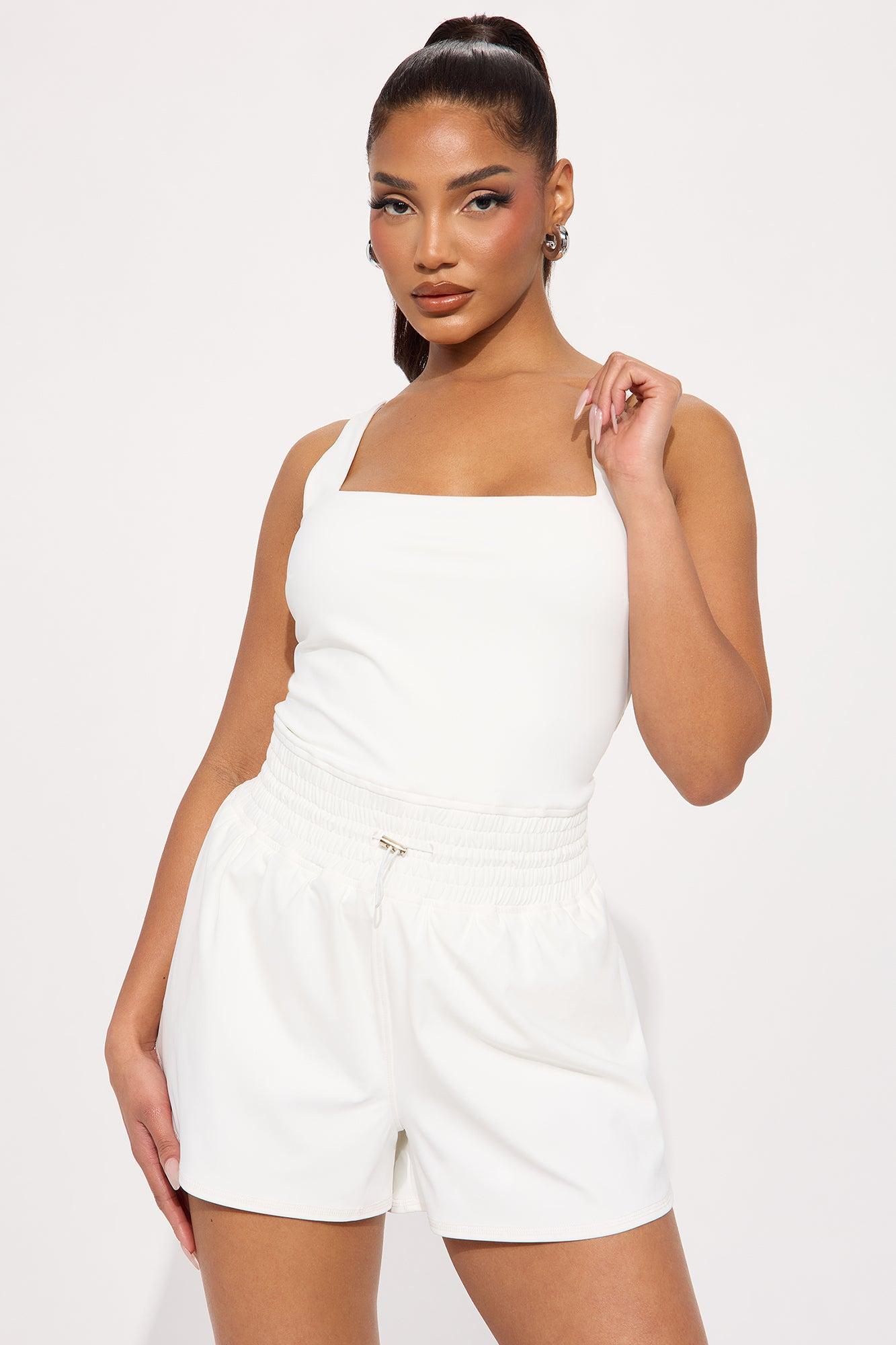 Always On The Go Romper - White Product Image