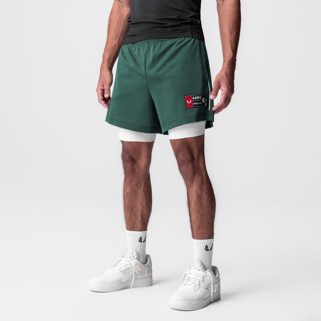 0991. Ion-Mesh 5" Liner Short - Forest Green Male Product Image