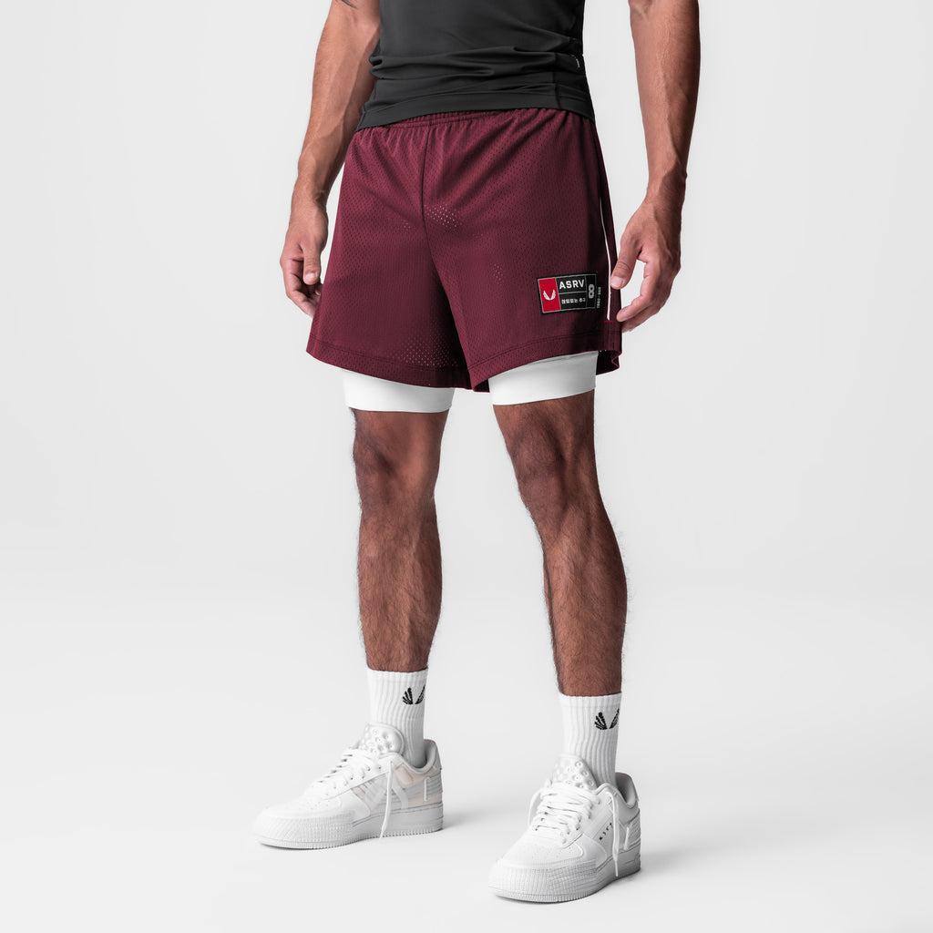 0991. Ion-Mesh 5" Liner Short - Crimson Male Product Image