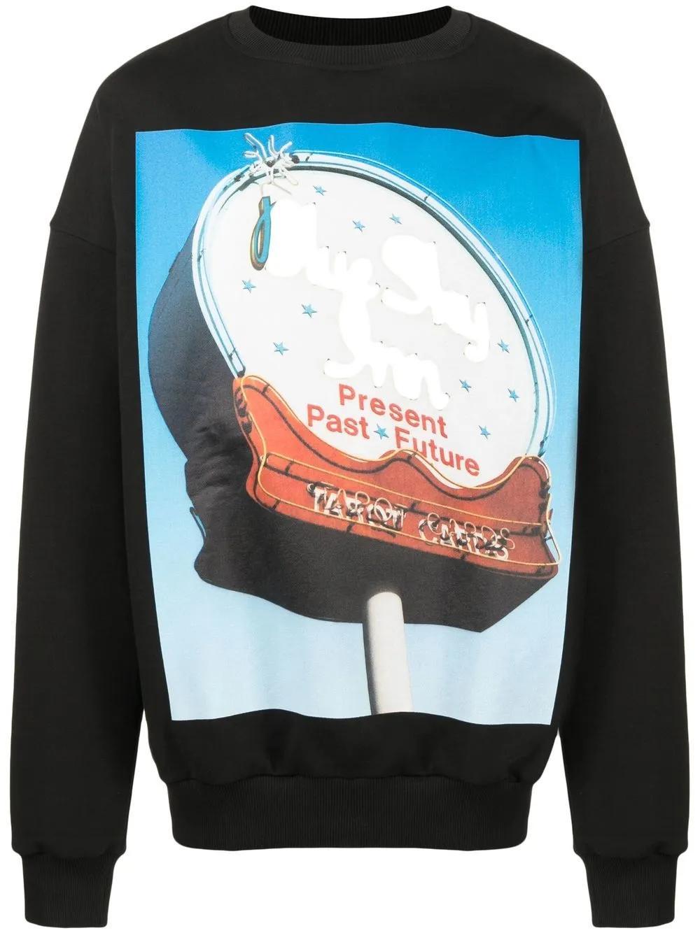 graphic-print cotton sweatshirt Product Image
