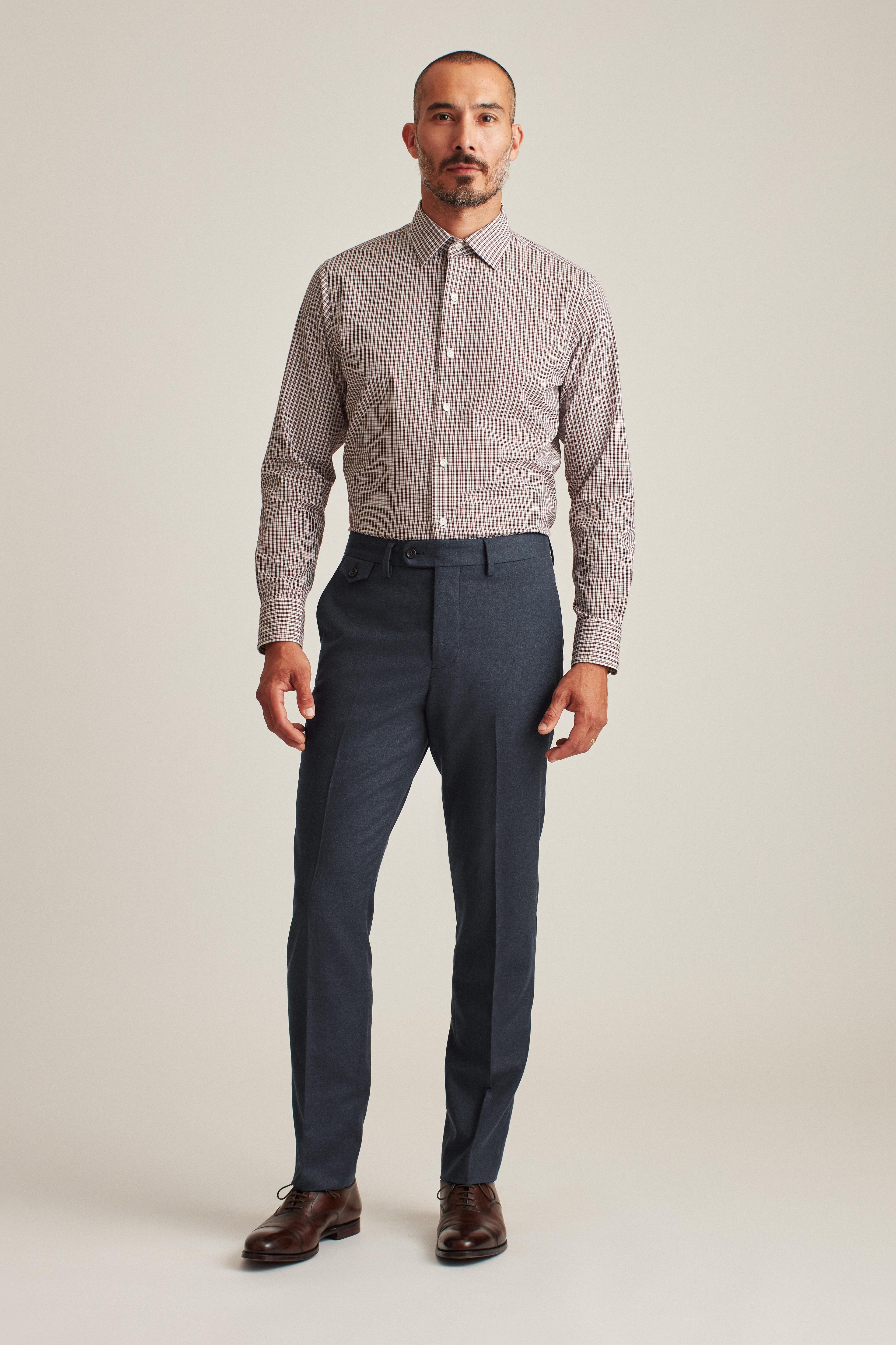 Italian Stretch Brushed Wool Suit Pant Product Image