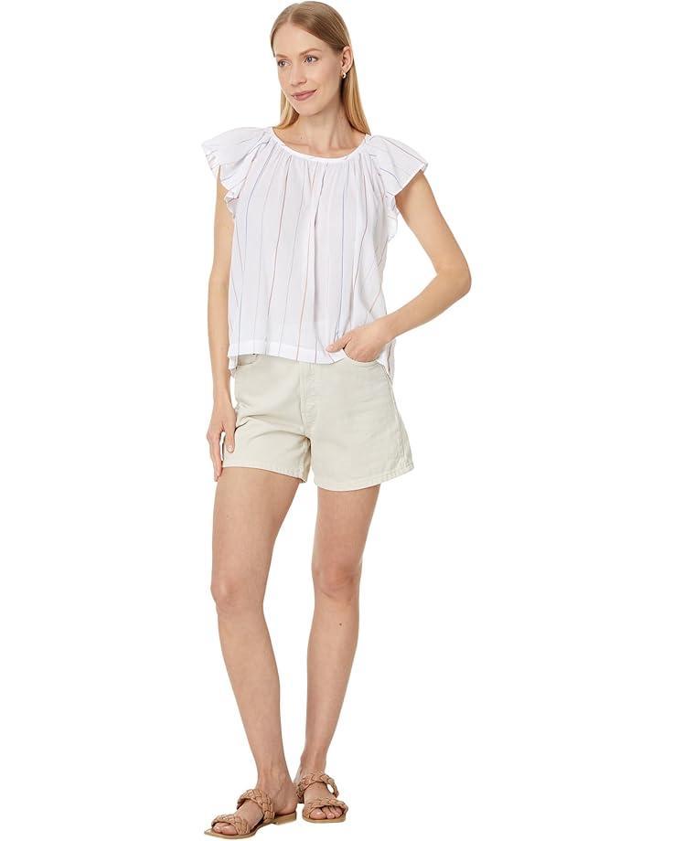 1x1 Rib 3/4 Sleeve V-Neck Top Product Image