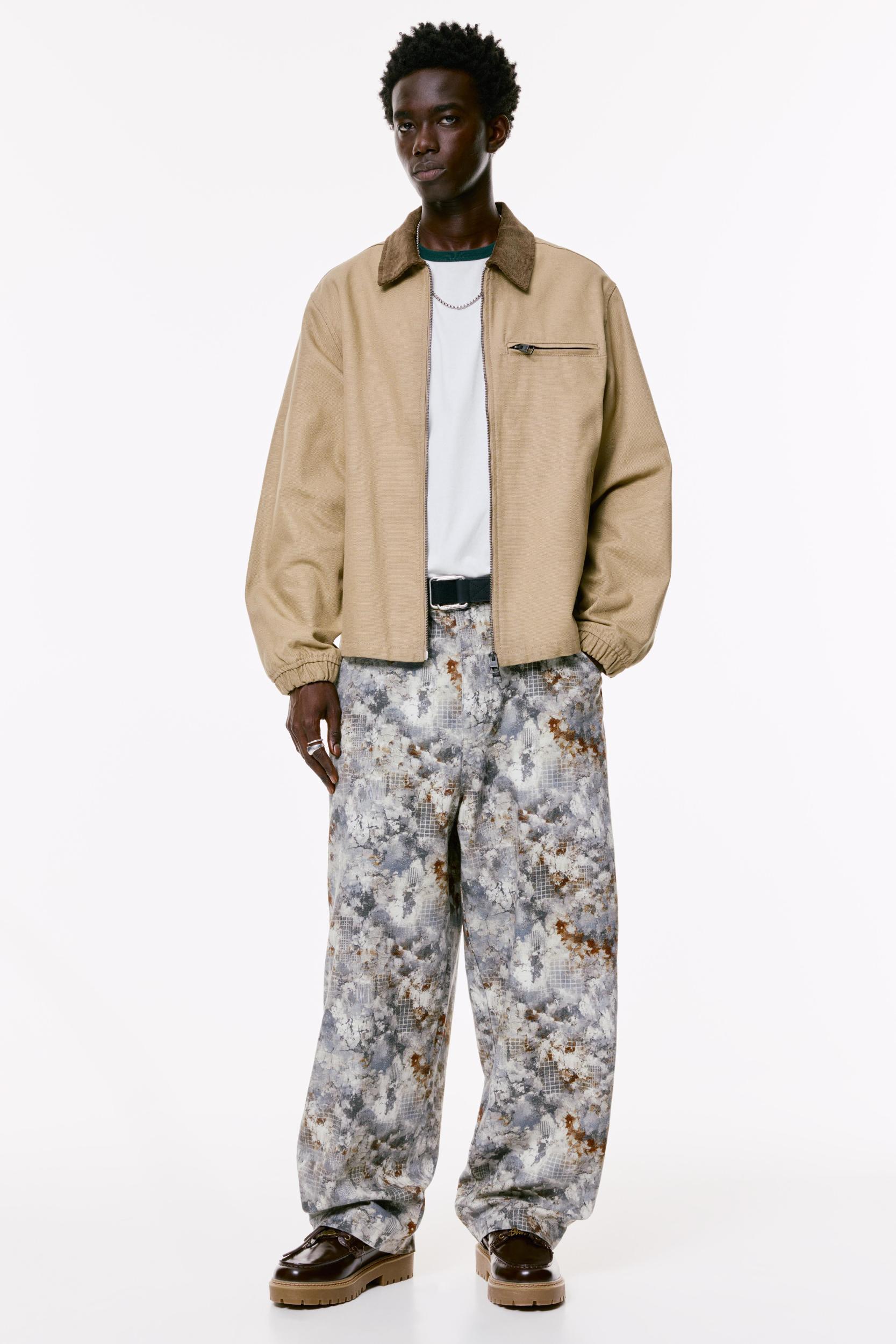 Jacket with corduroy collar Product Image