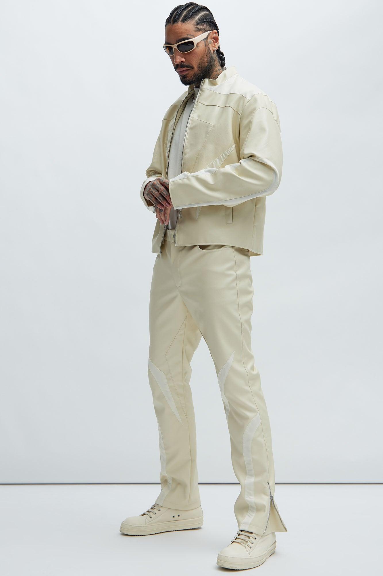 Sydney Moto Pants - Cream/combo Product Image