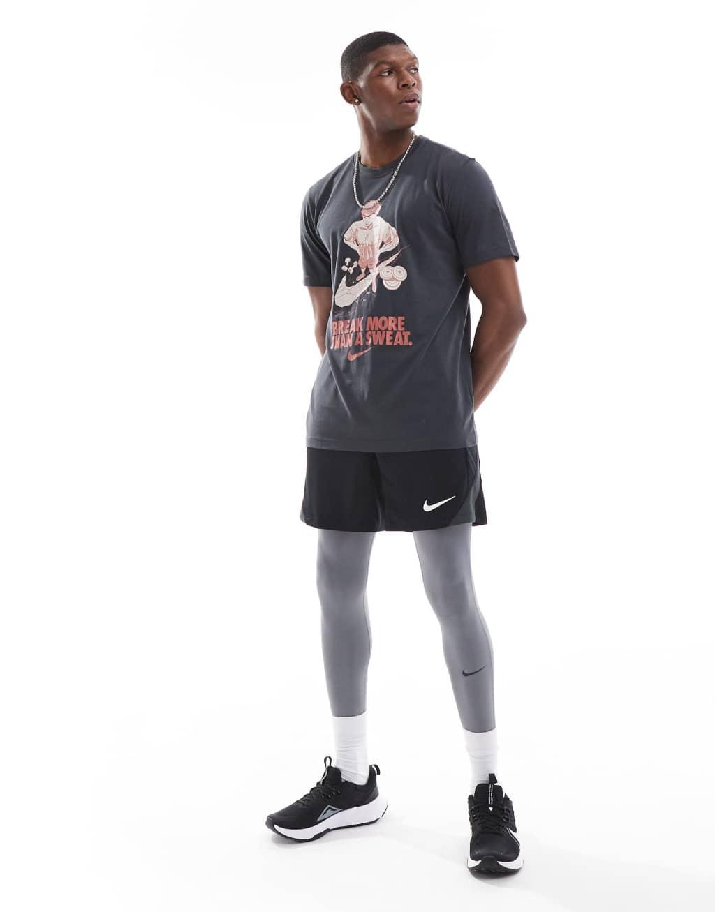 Nike Training IYKYK graphic T-shirt in dark gray Product Image