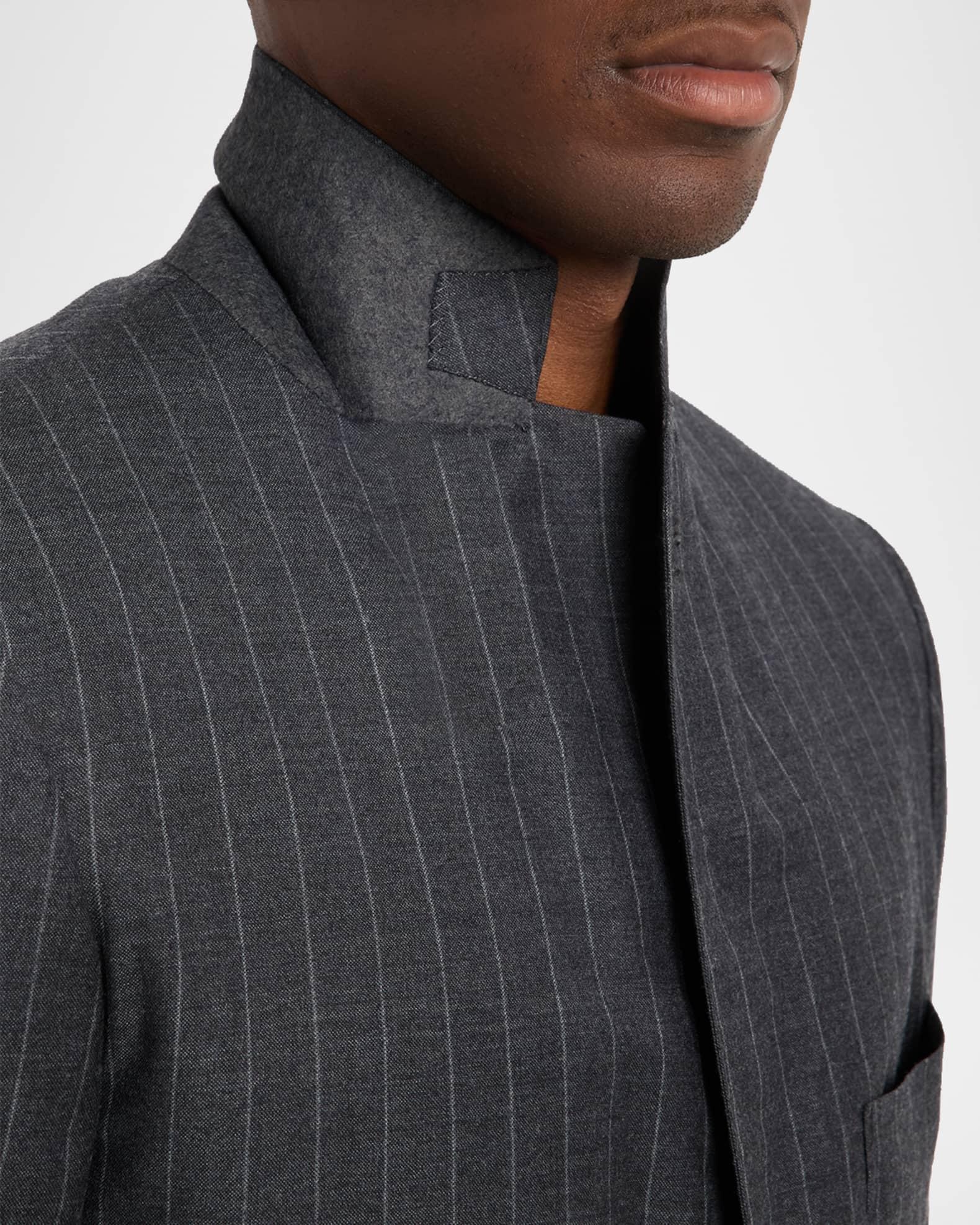 Men's Wool Pinstripe Two-Piece Suit Product Image