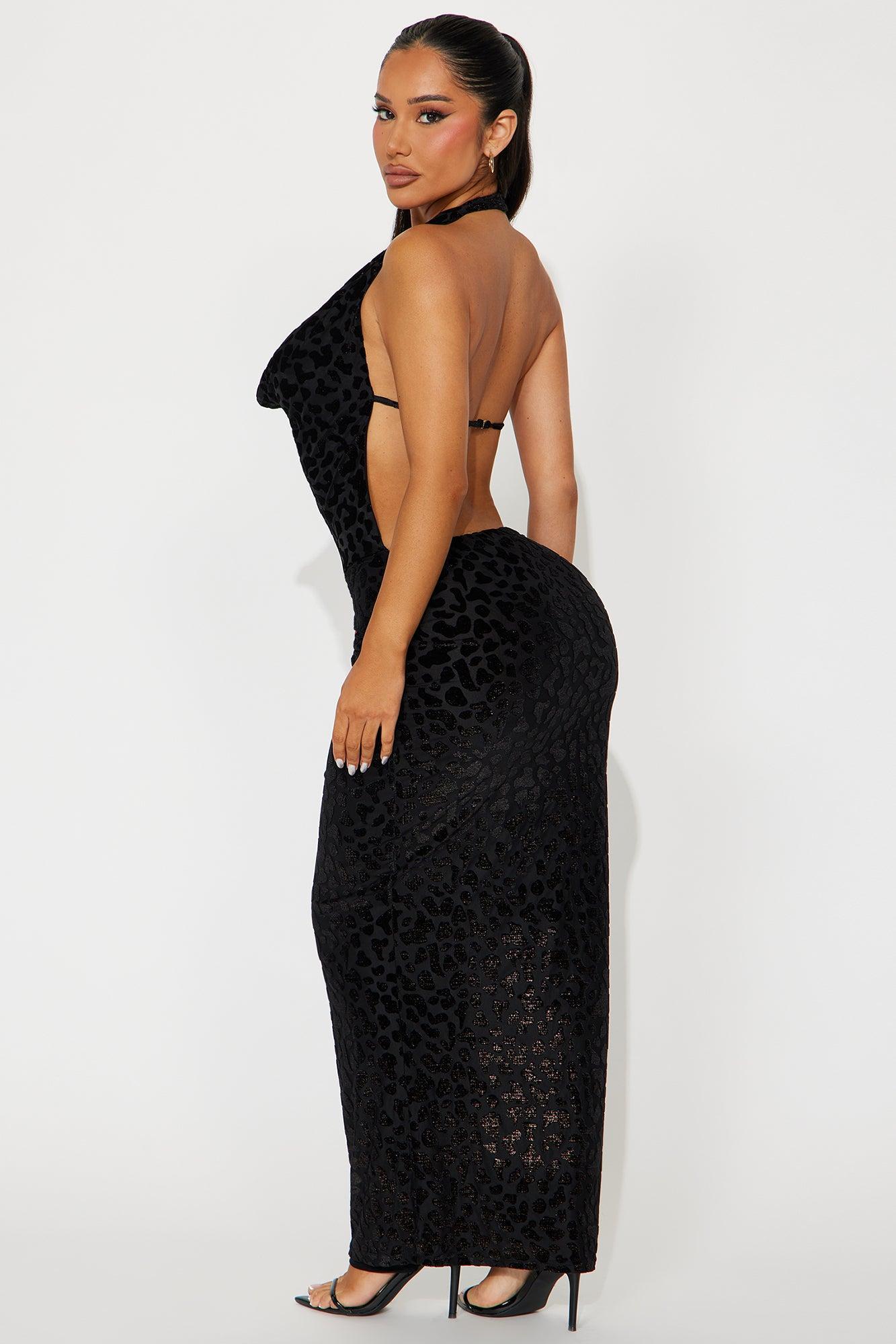 Sophie Backless Maxi Dress - Black Product Image