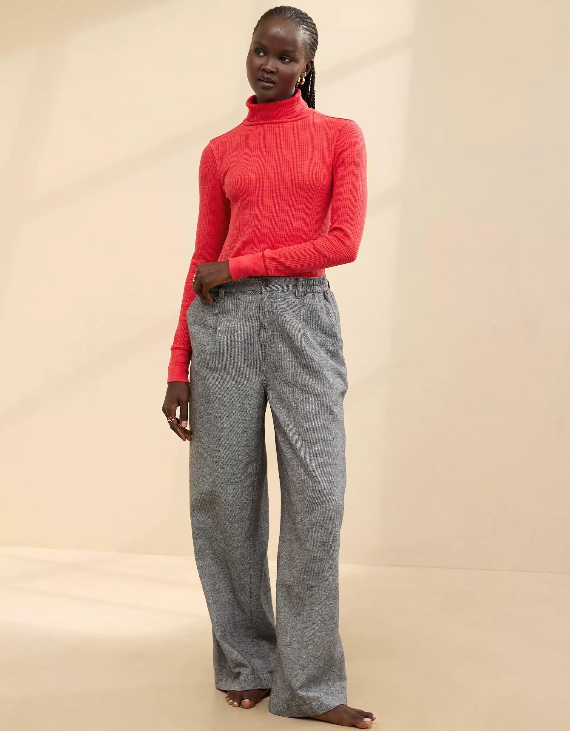 Aerie Essential Turtleneck Layering T-Shirt Product Image