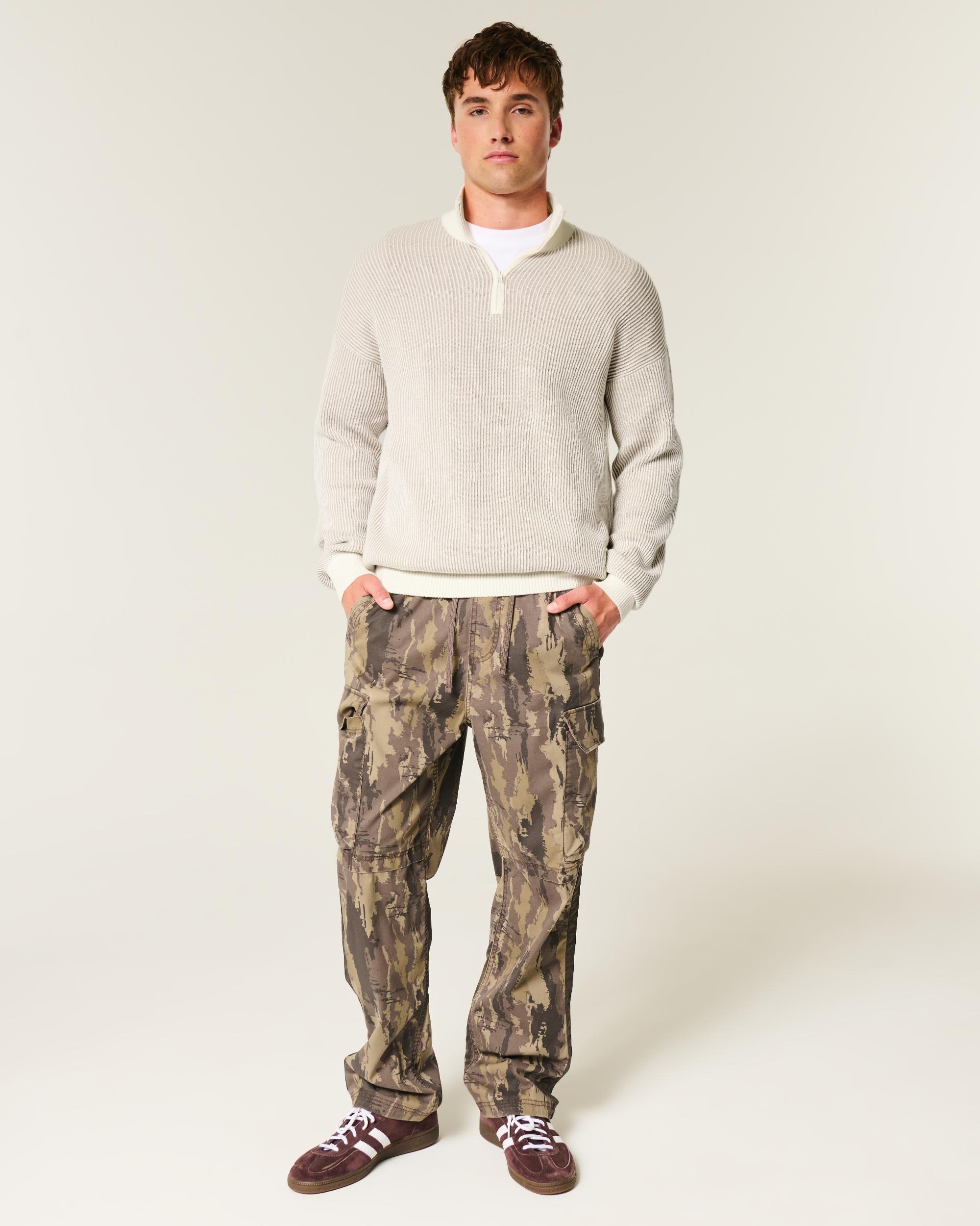 Boxy Quarter-Zip Sweater Product Image