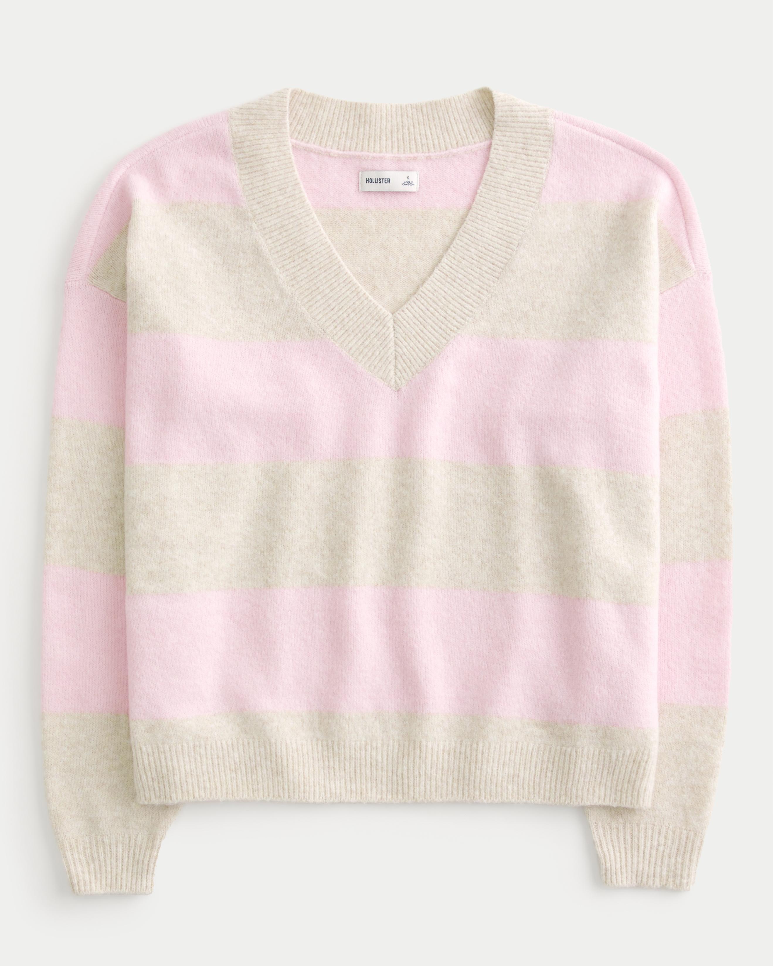 Hollister Comfy Cloud Oversized V-Neck Sweater Product Image