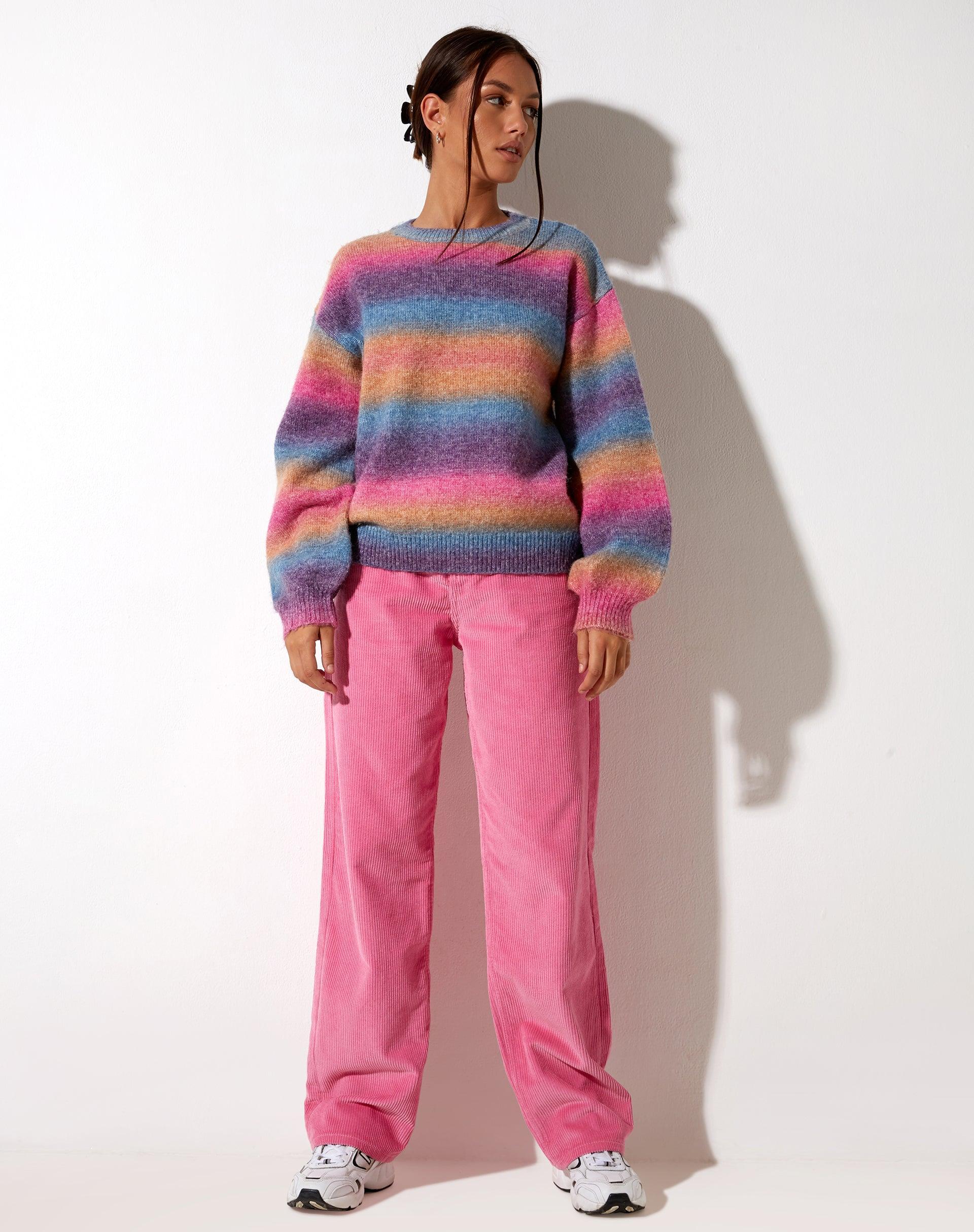 Parallel Trouser in Cord Bubblegum Pink Product Image