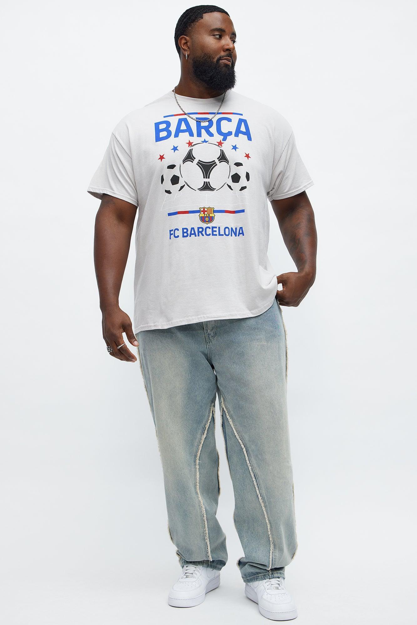 FC Barcelona Short Sleeve Tee - Grey Male Product Image
