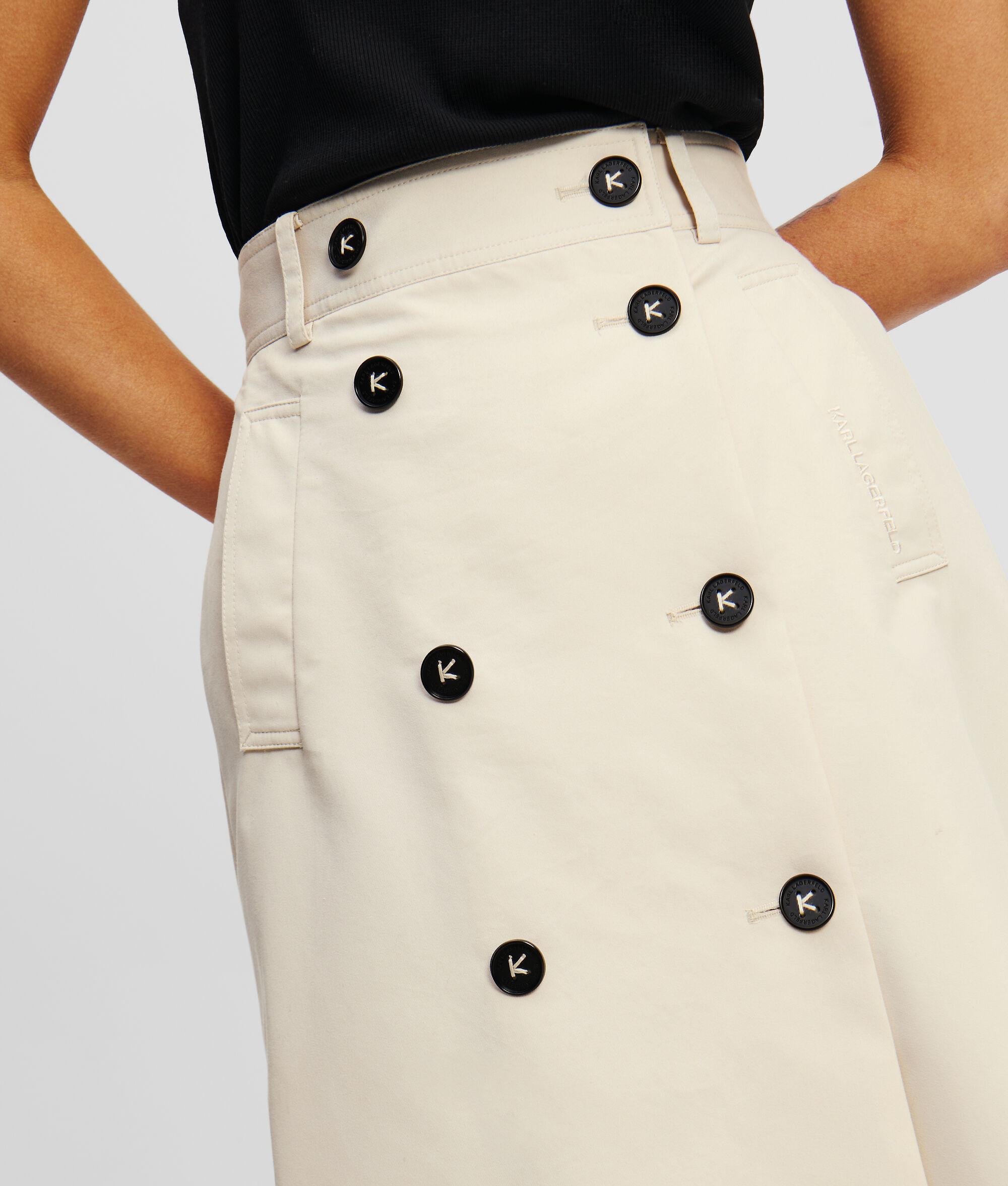 COTTON TWILL TRENCH SKIRT Product Image