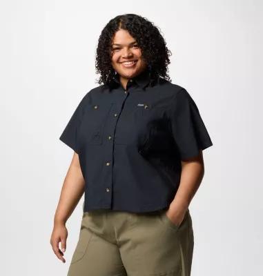 Columbia Women's Brea Falls Woven Short Sleeve Shirt - Plus Size- Product Image