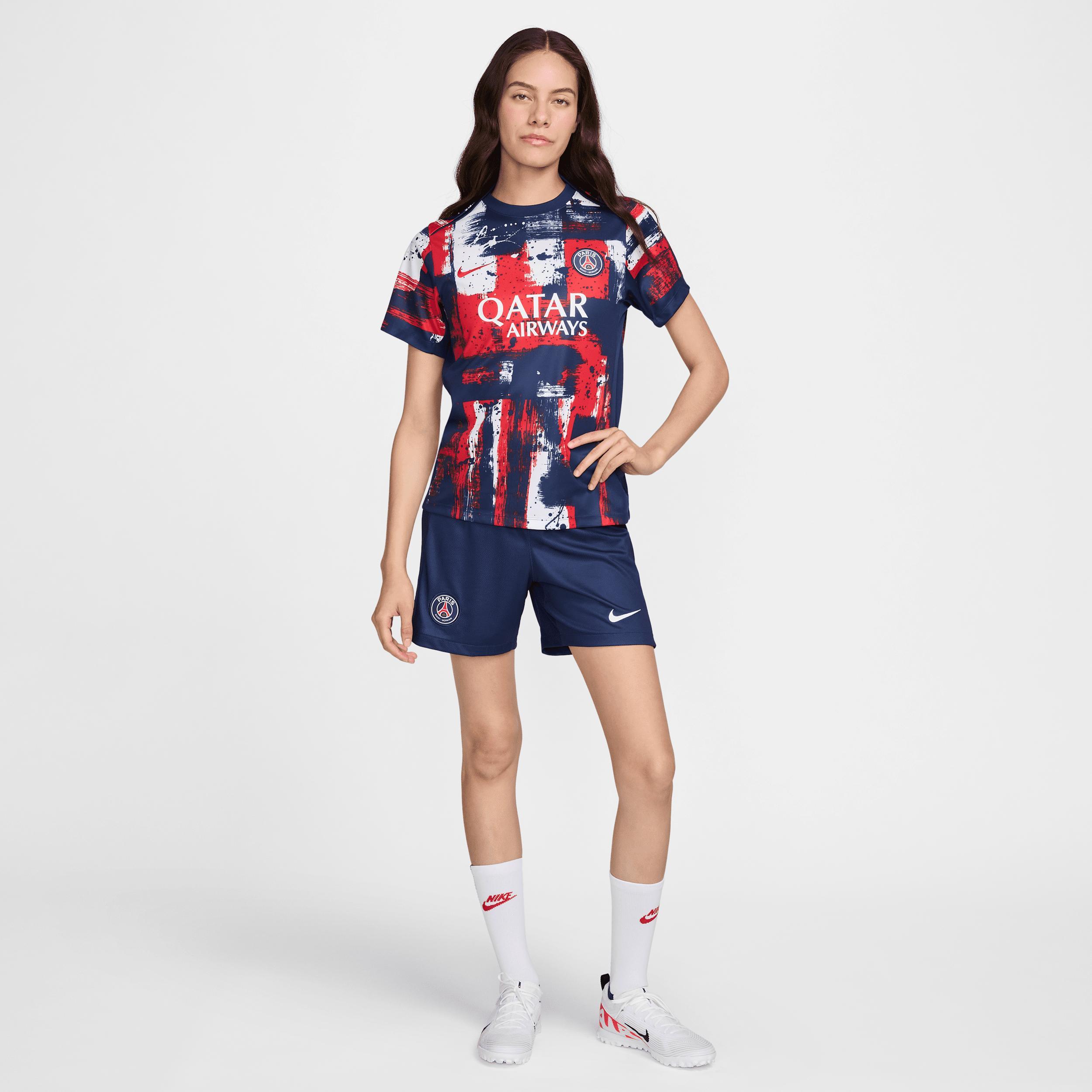 Paris Saint-Germain Academy Pro Home Nike Women's Dri-FIT Soccer Pre-Match Top Product Image