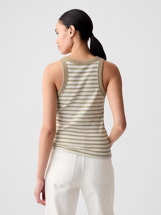 Modern Rib Halter Tank Top Product Image