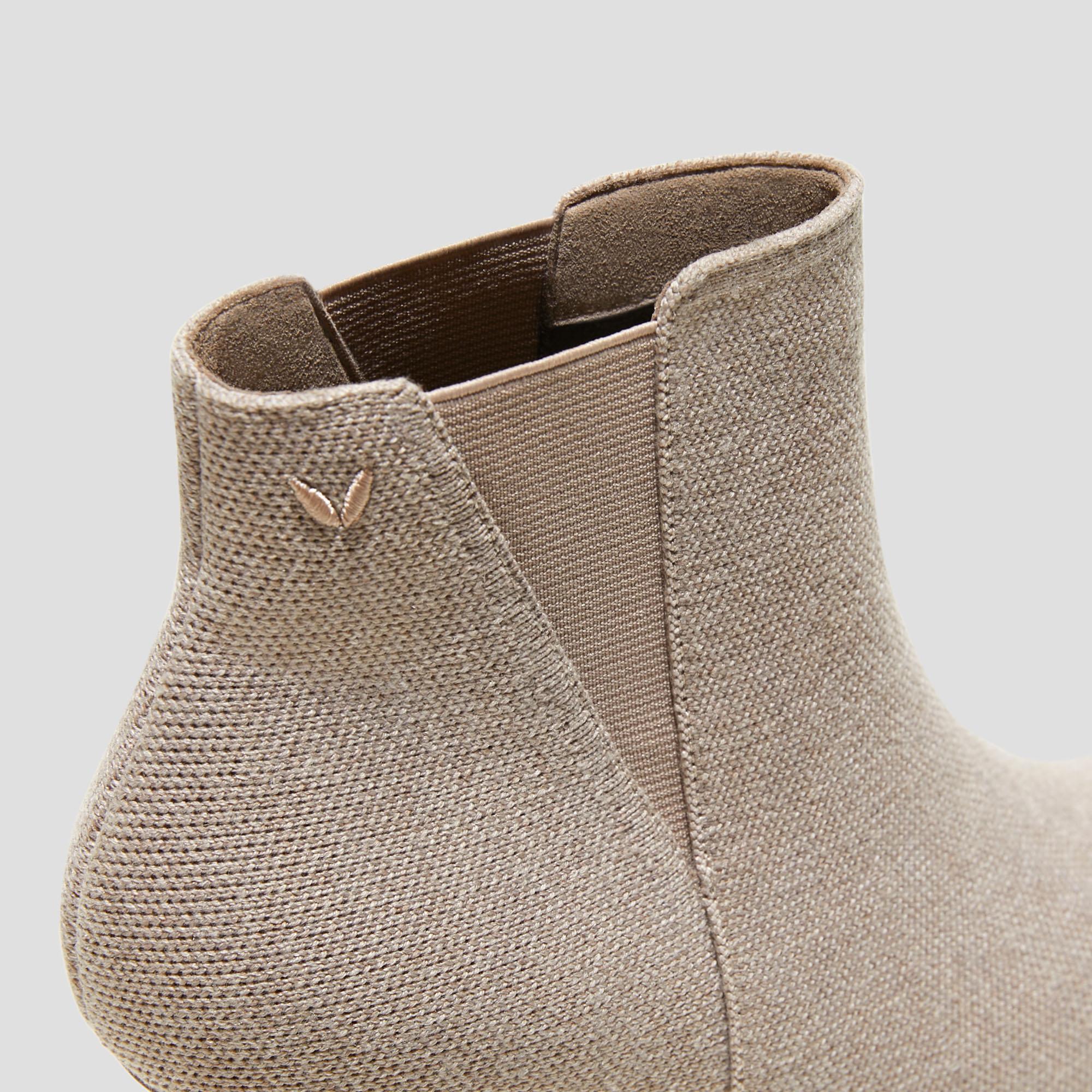 Pointed-Toe Wool Ankle Heel Boots (Alexandra) Product Image