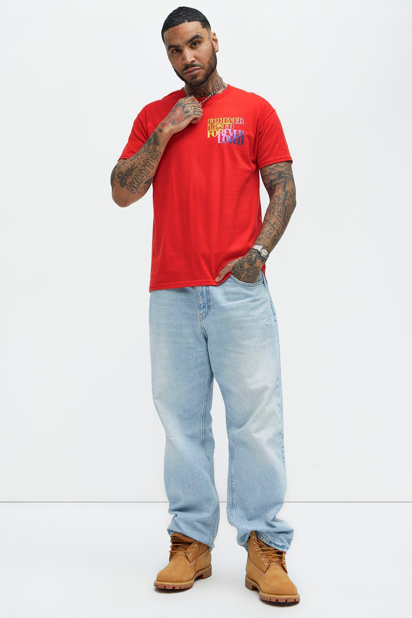 Forever Loved Short Sleeve Tee - Red Product Image