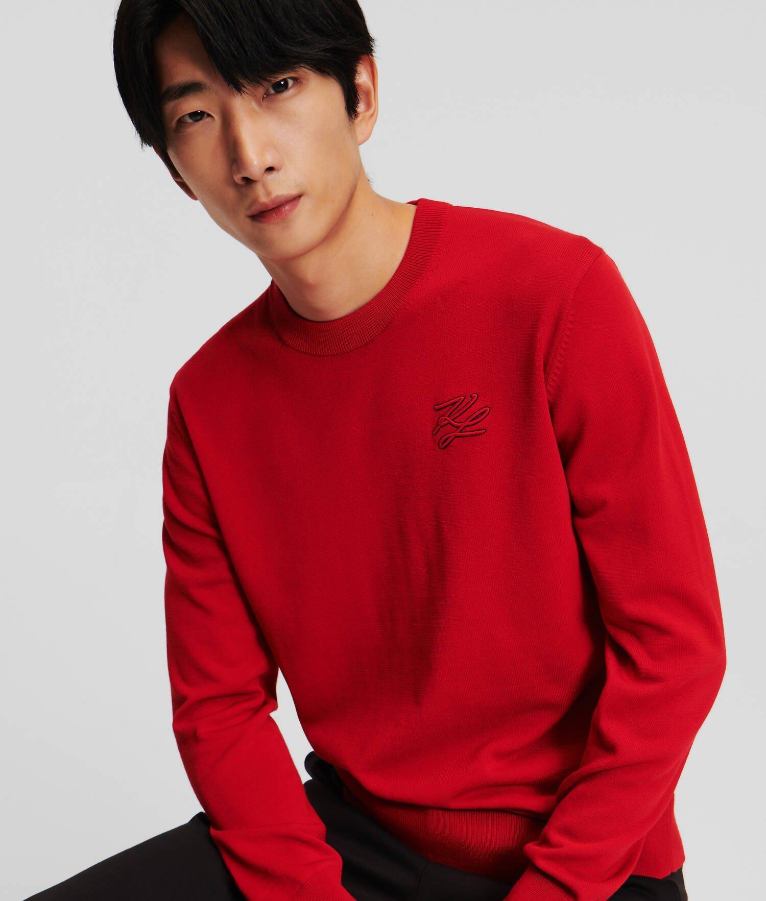 KNIT CREW NECK SWEATER Product Image