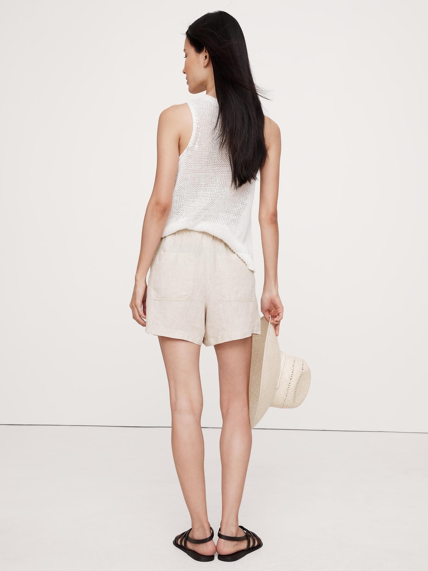 Linen Pull-On 4" Short Product Image