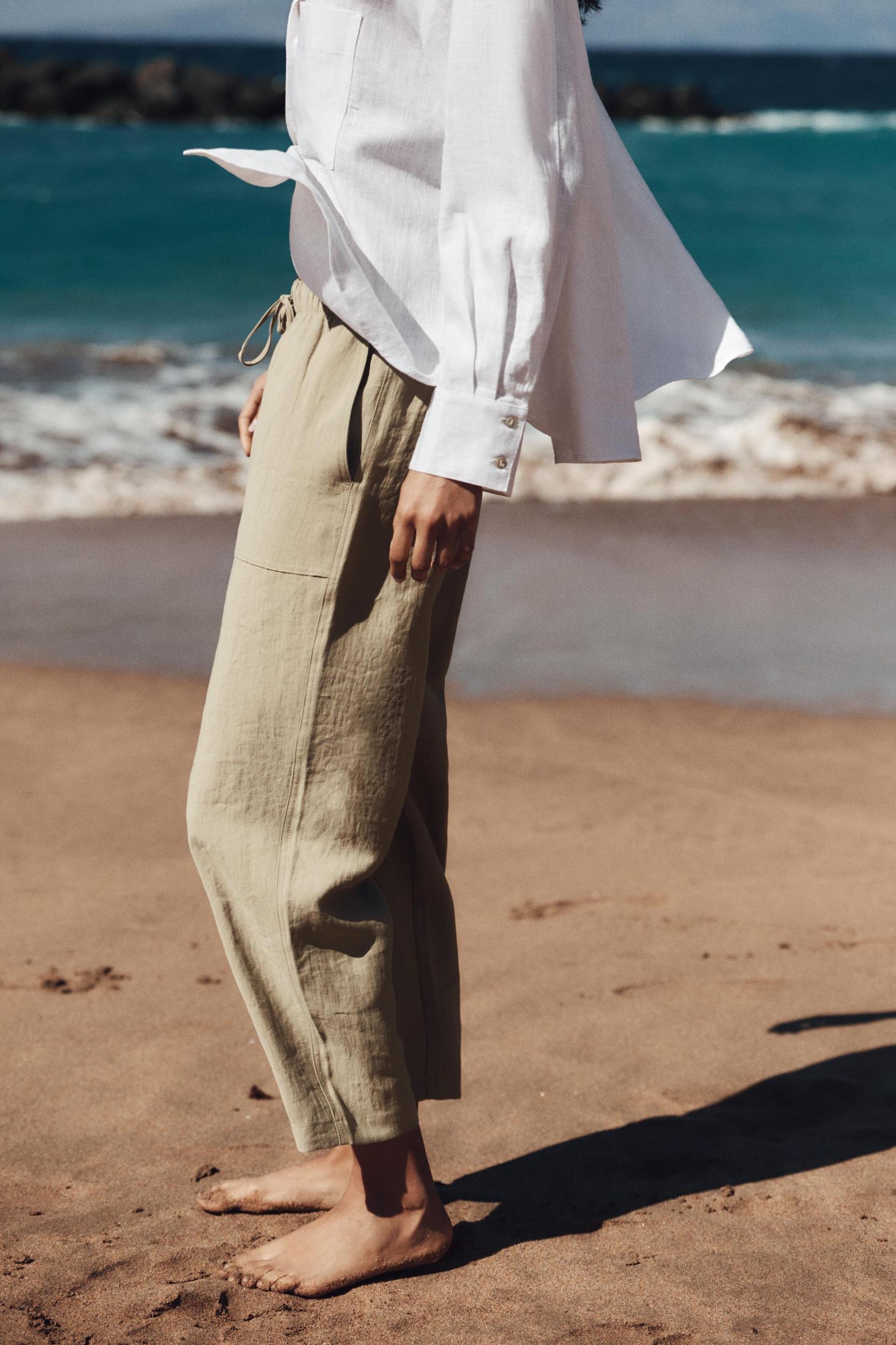 ELASTIC WAIST PANTS Product Image