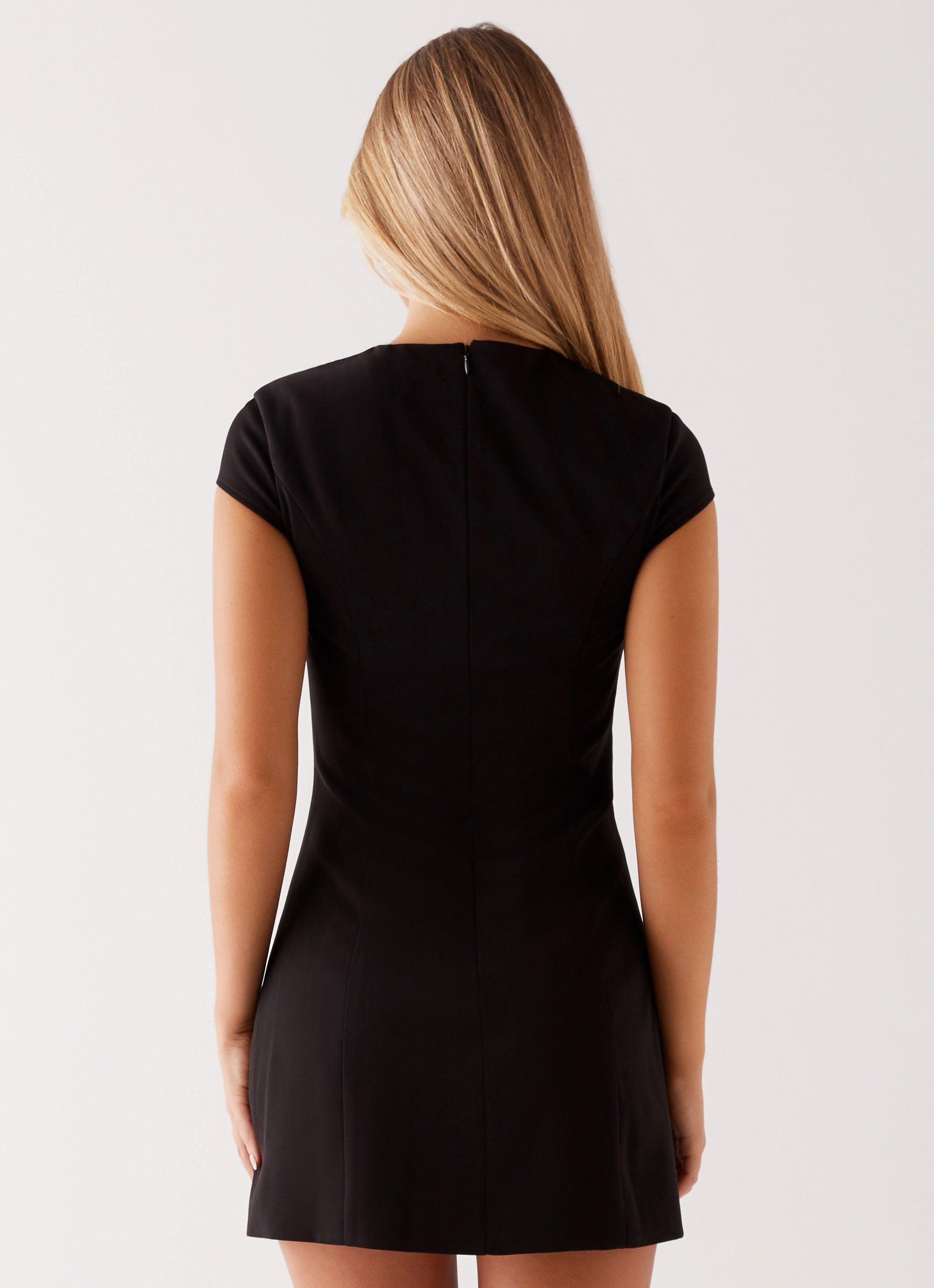 Tia Mini Dress - Black Product Image