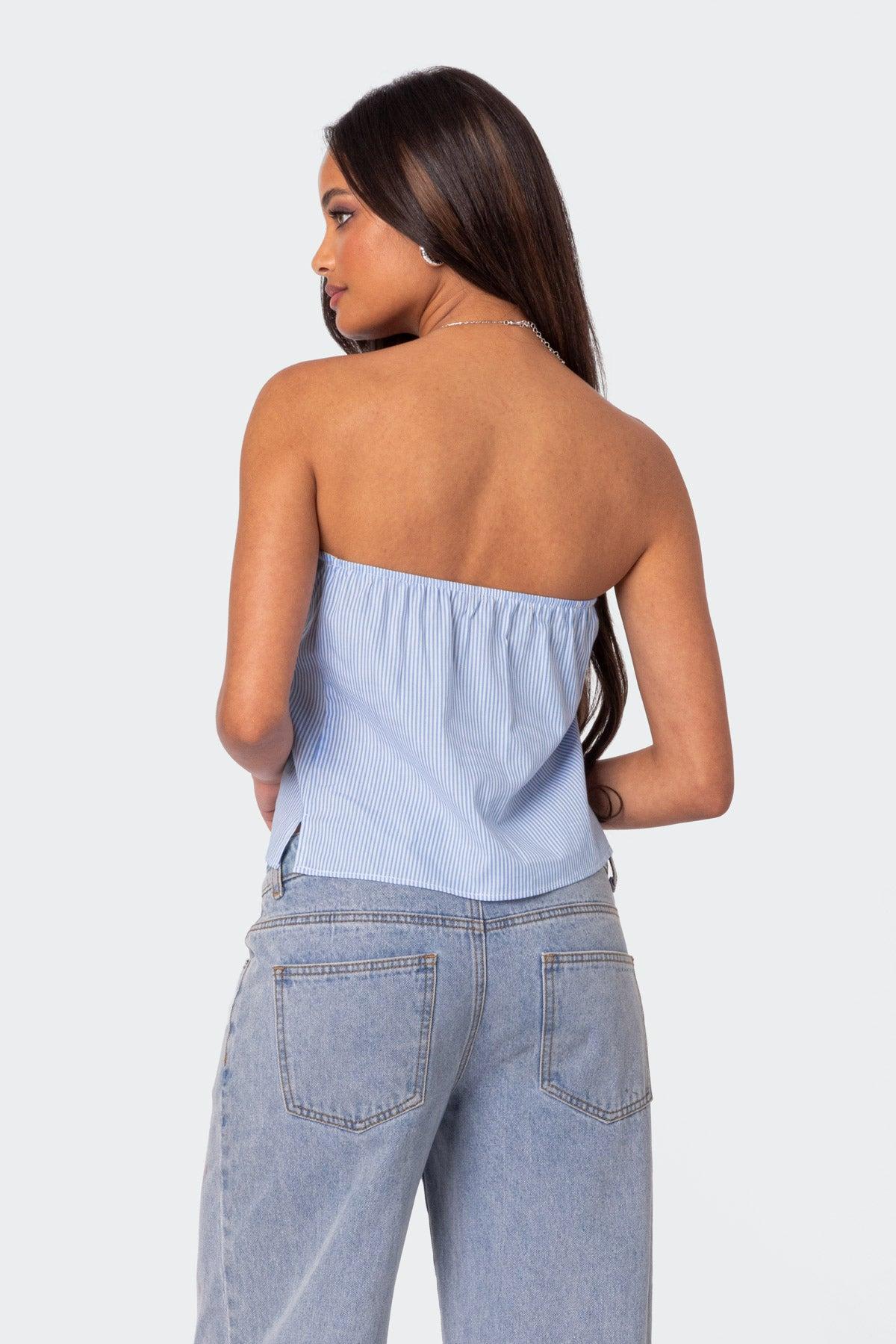 Toby Striped Tube Top Product Image