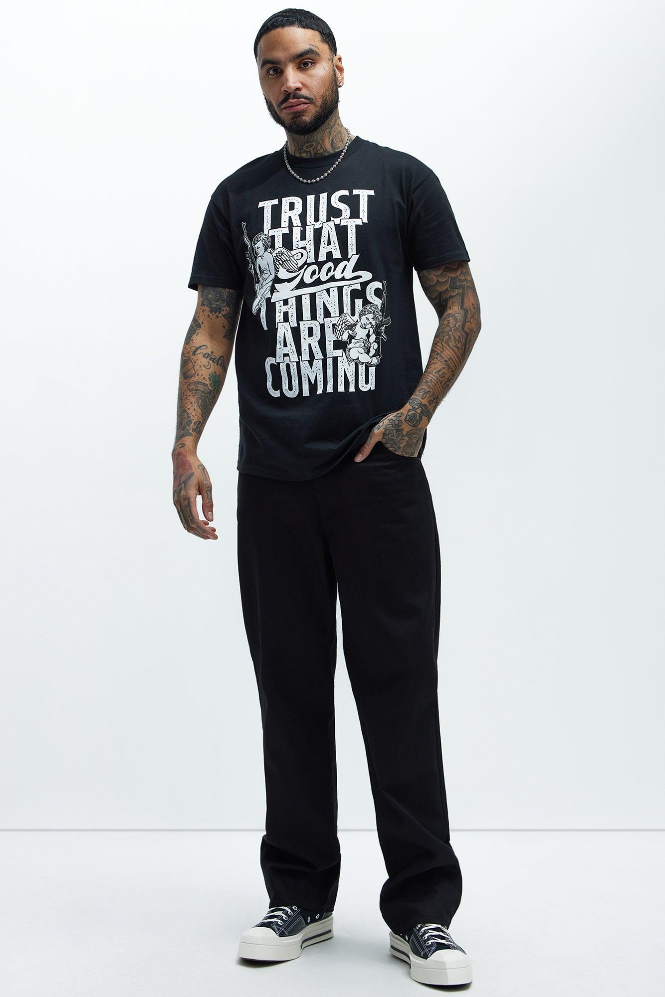 Good Things Are Coming Short Sleeve Tee - Black Product Image