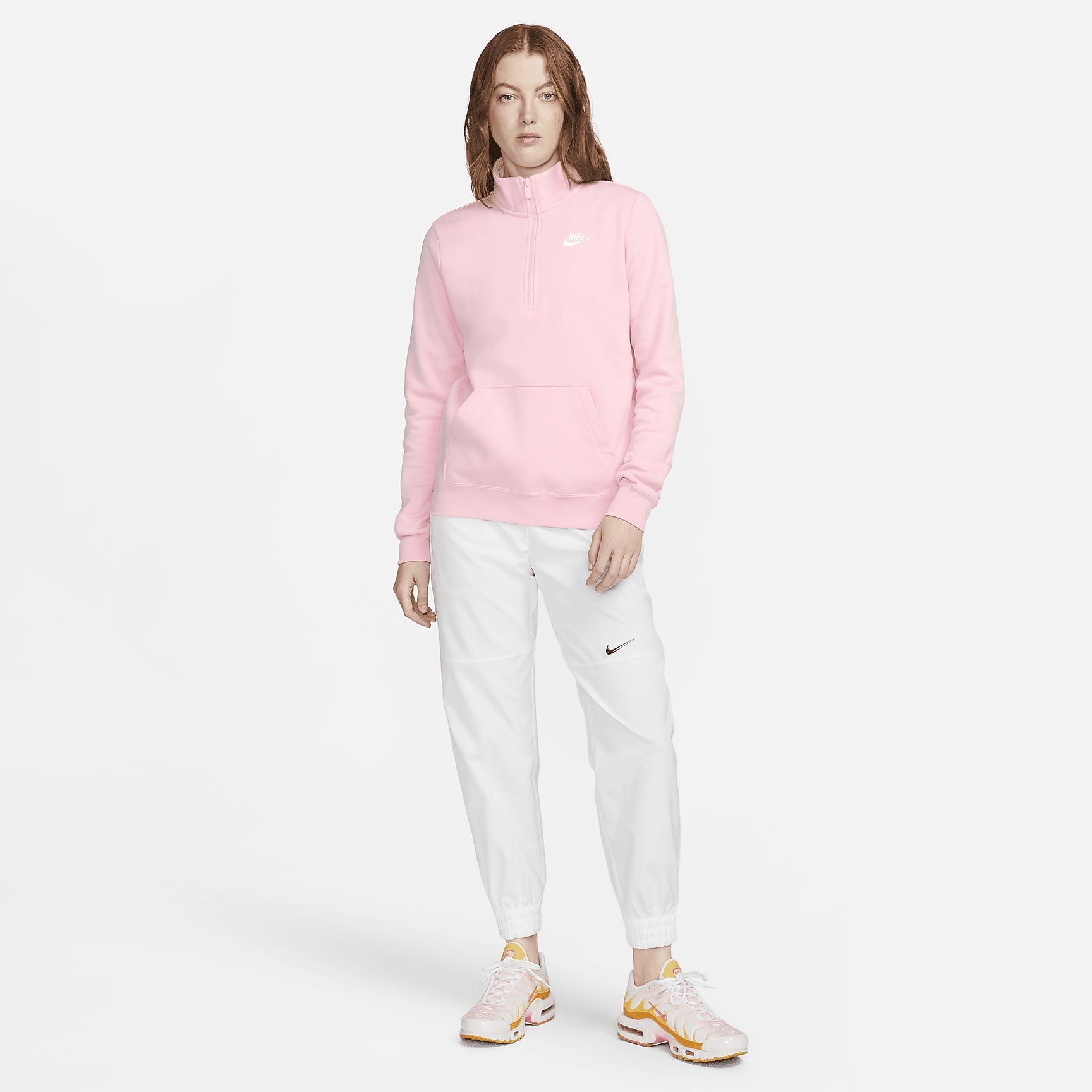Womens Nike Sportswear Club Fleece 1/2-Zip Sweatshirt | DQ5838-690 Product Image