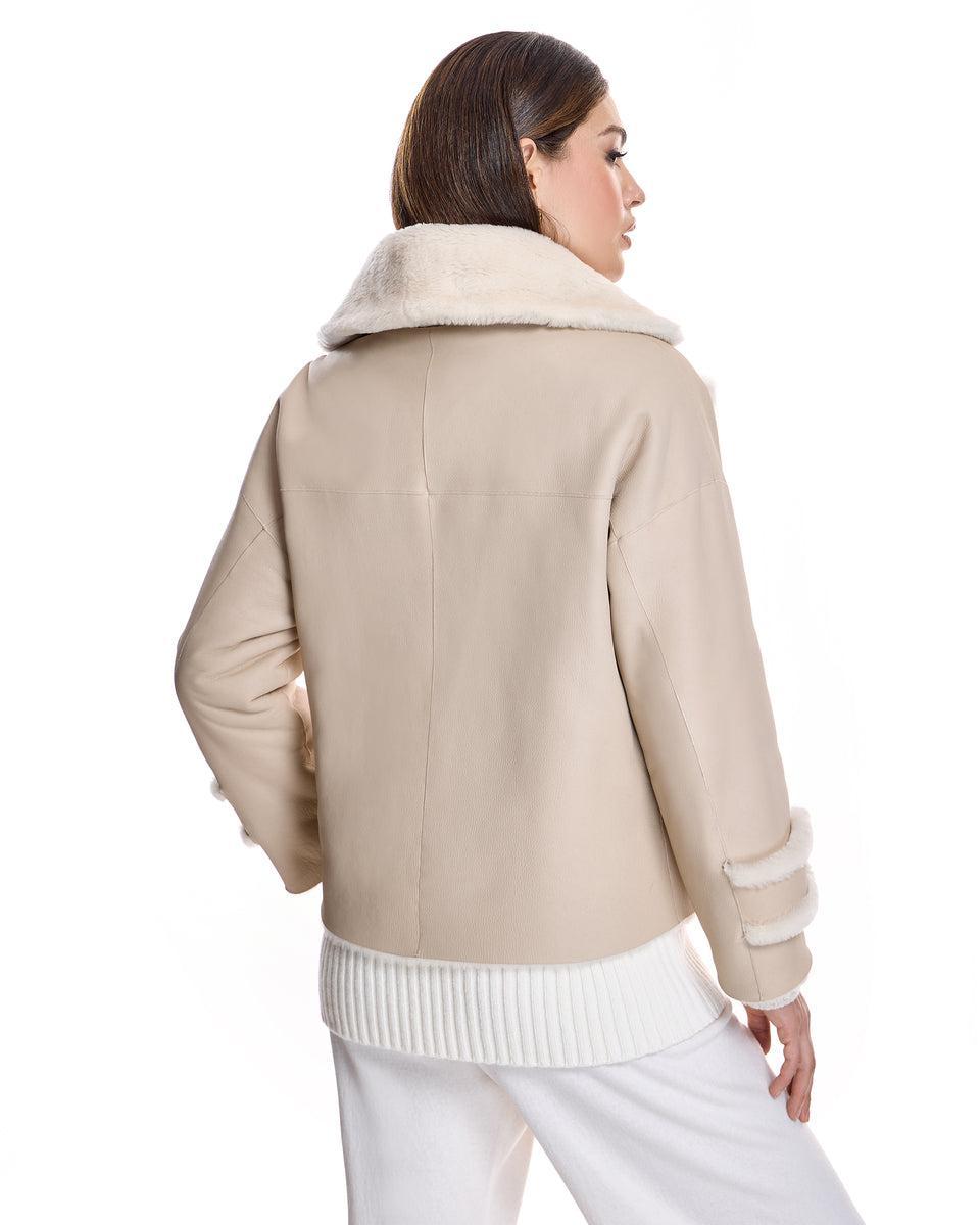 REVERSIBLE SHEARLING LAMB JACKET Product Image