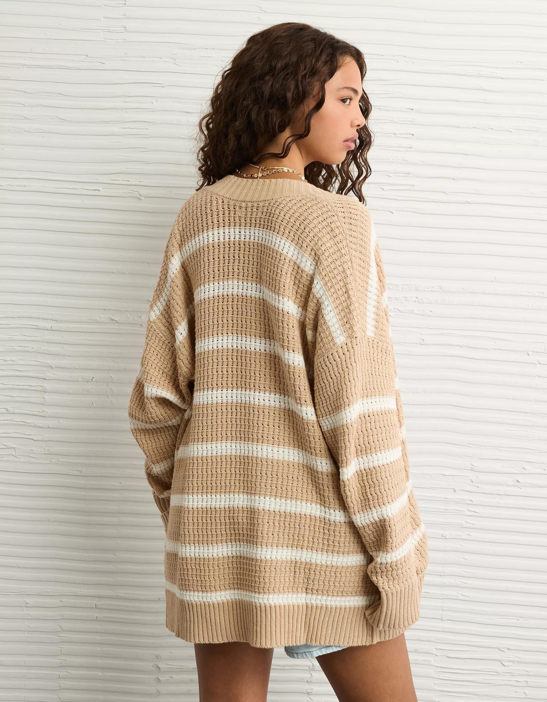 AE Open Knit Cardigan Product Image