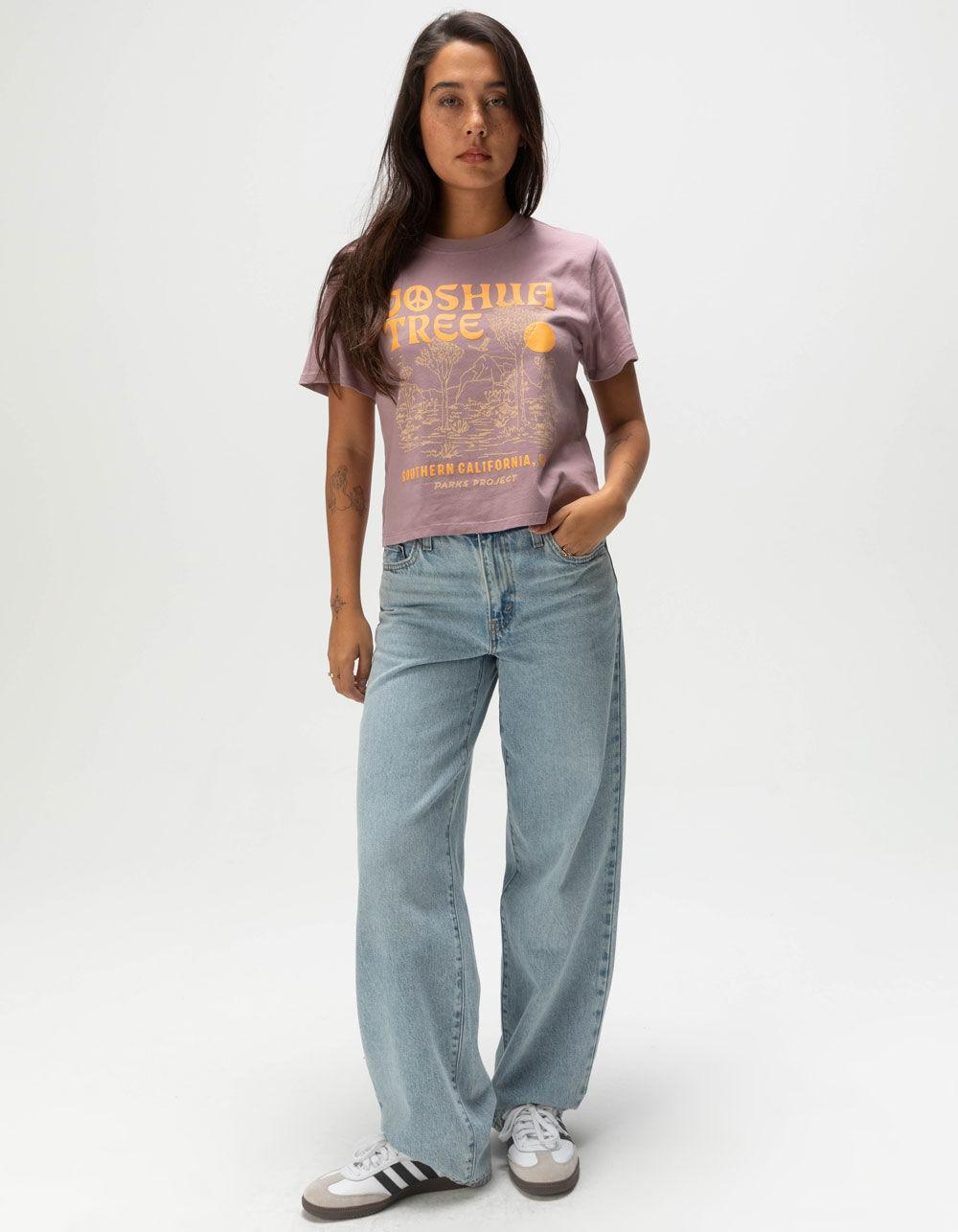 PARKS PROJECT Joshua Tree Puff Print Womens Boxy Tee Product Image