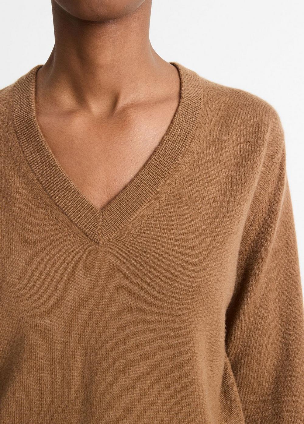 Cashmere Casual V-Neck Sweater Product Image