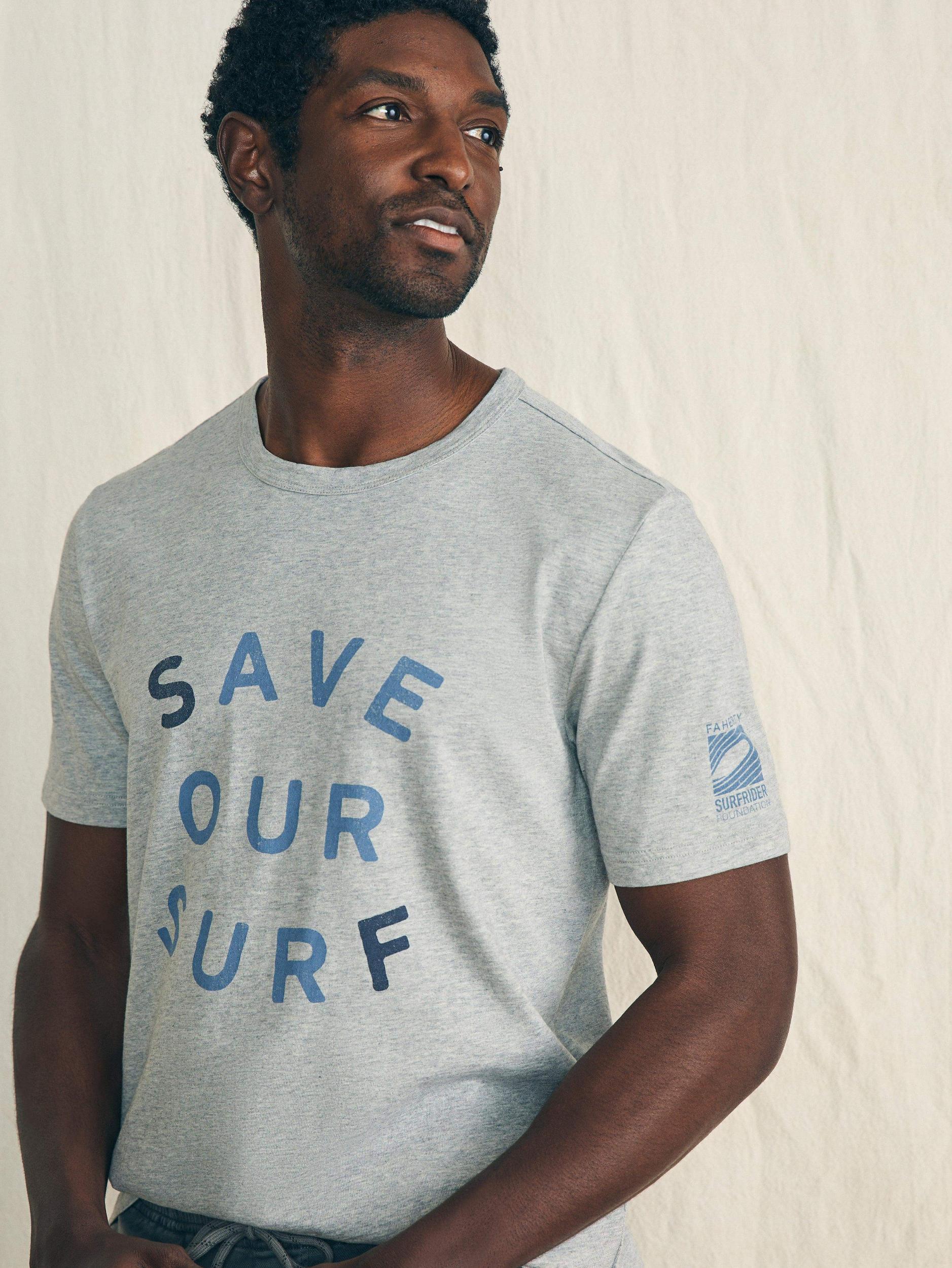 Short-Sleeve Surfrider Sunwashed Tee - Heather Grey Male Product Image