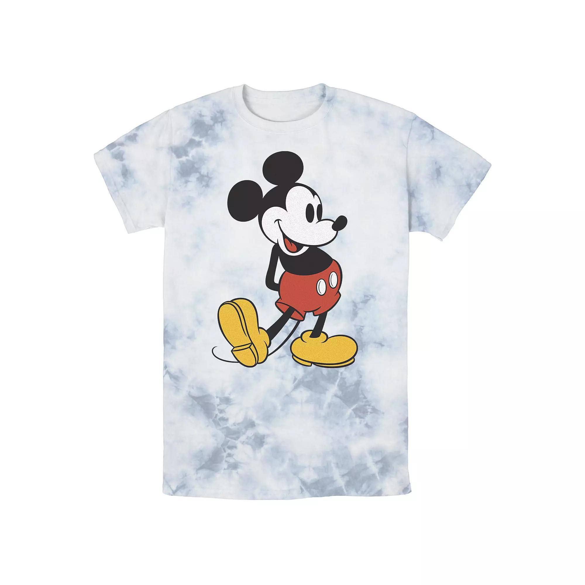 Disney's Mickey Mouse Men's Vintage Leg Kick Wash Tee,  Product Image