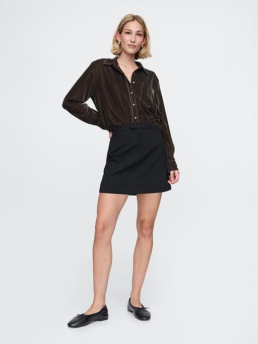 Velvet Relaxed Shirt Product Image