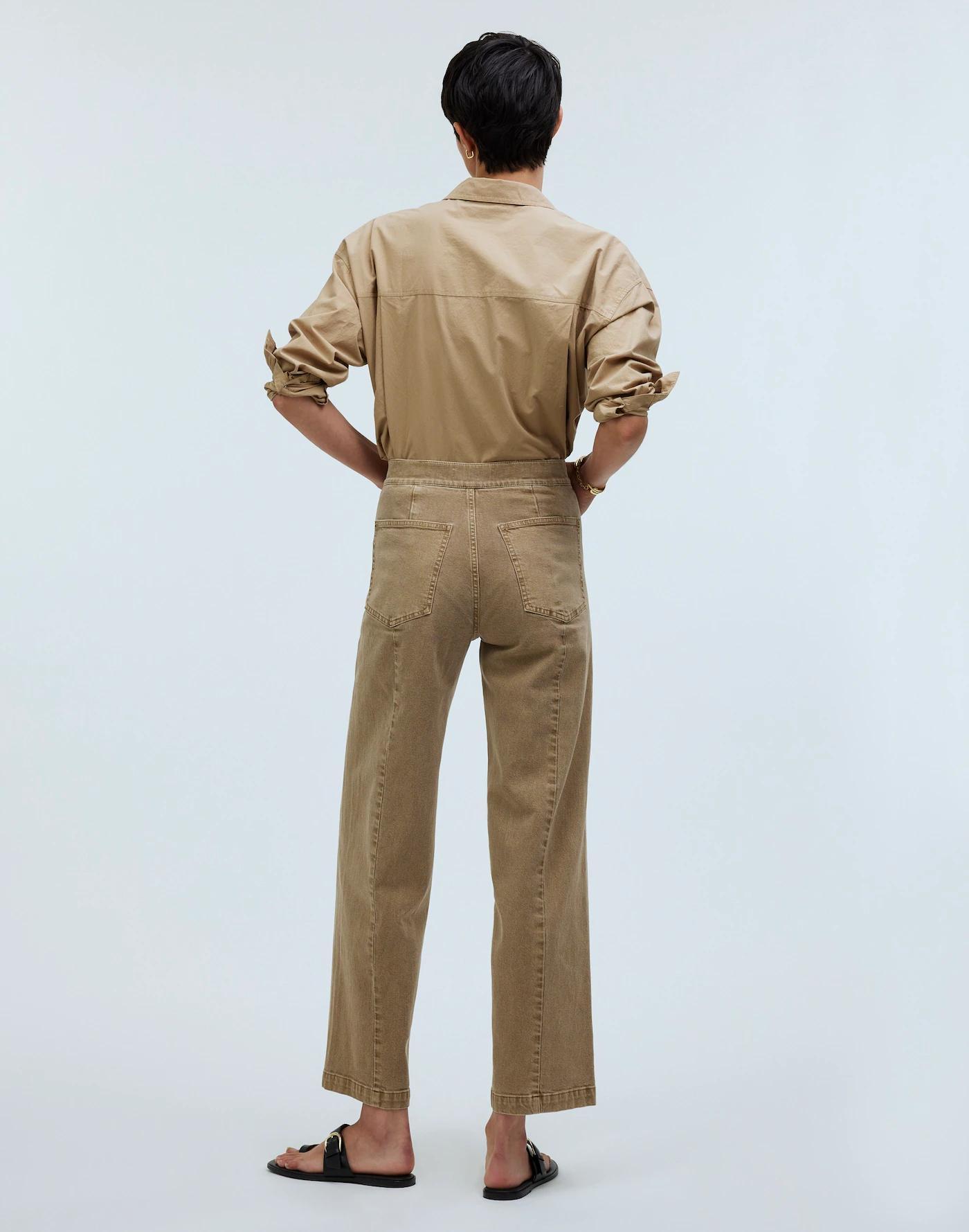 The Petite Emmett Wide-Leg Crop Pant: Welt Pocket Edition Product Image