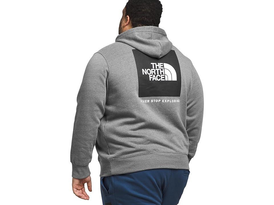 The North Face Big Tall Box NSE Pullover Hoodie (TNF Medium Grey Heather/TNF Black) Men's Clothing Product Image