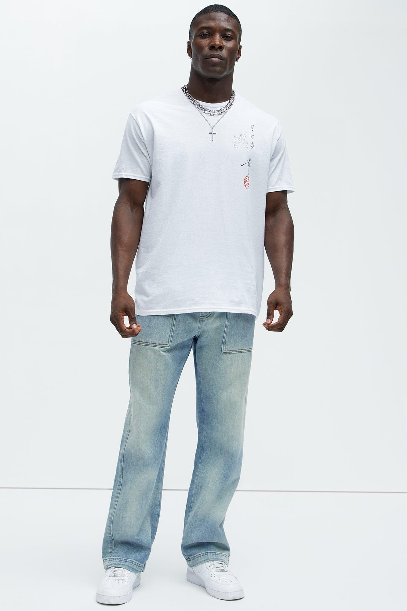 Sunflower Samurai Short Sleeve Tee - White Product Image