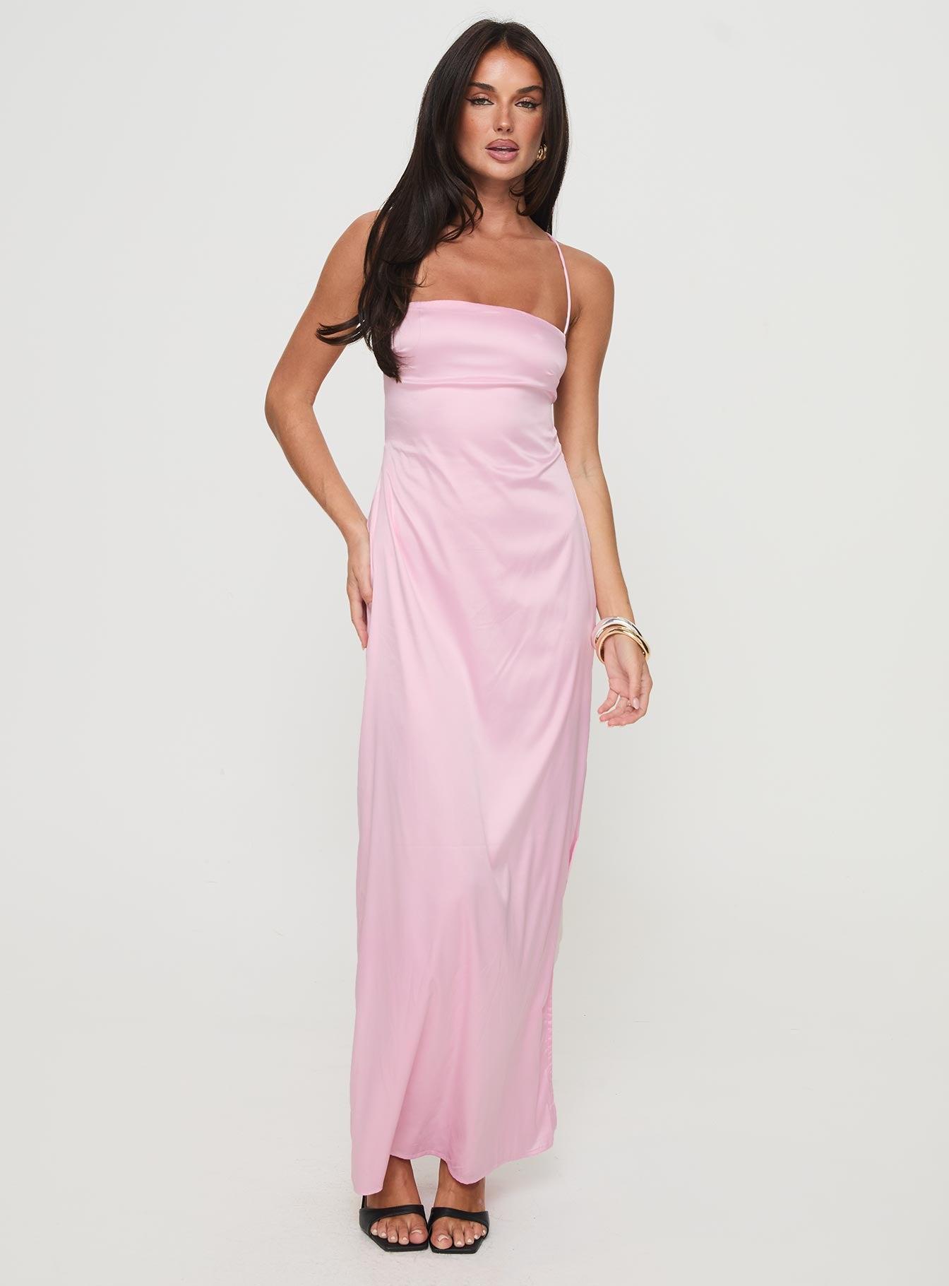 Roselyn Maxi Dress Pink Product Image