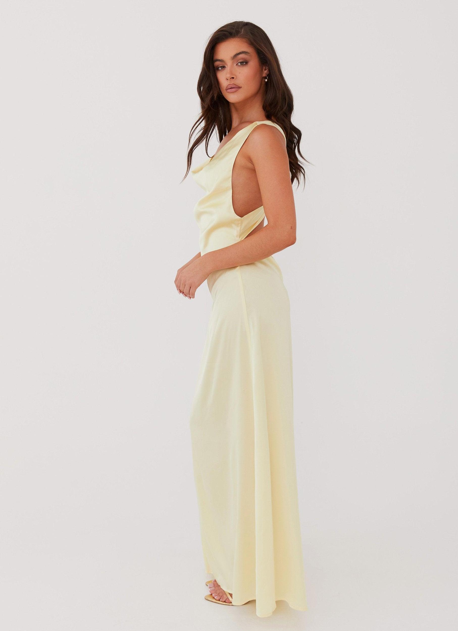 Musa Maxi Dress - Lemon Product Image