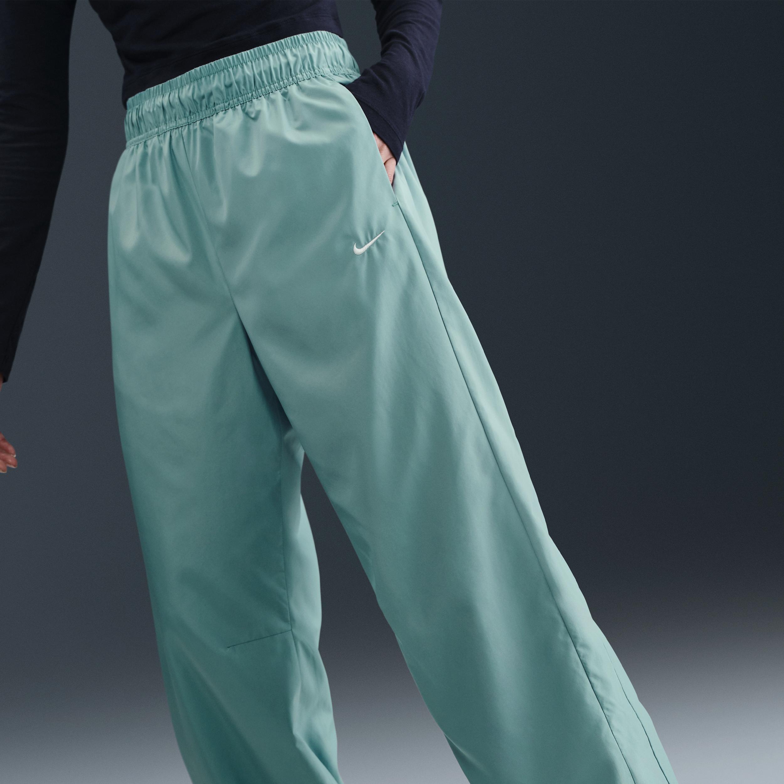Womens Nike Sportswear Classic Mid-Rise Open-Hem Pants | HV2324-010 Product Image
