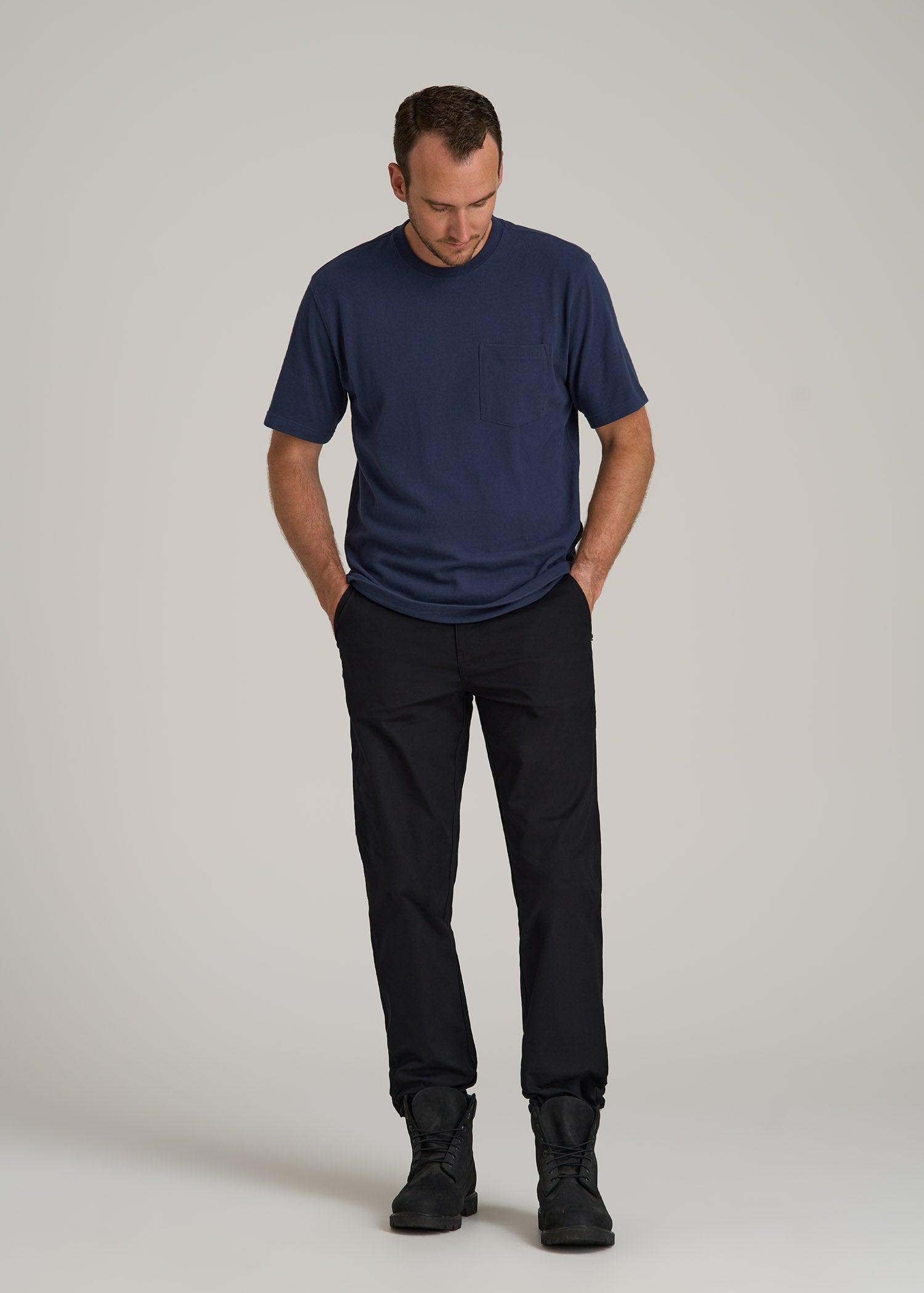 LJ&S Workwear Pocket T-Shirt for Tall Men in Midnight Navy Product Image